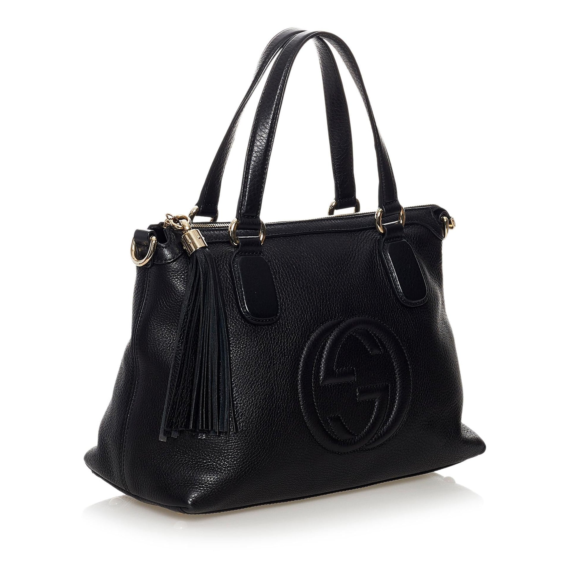 Gucci Soho Working SHG Calf Black Satchel Bag Satchel Shg