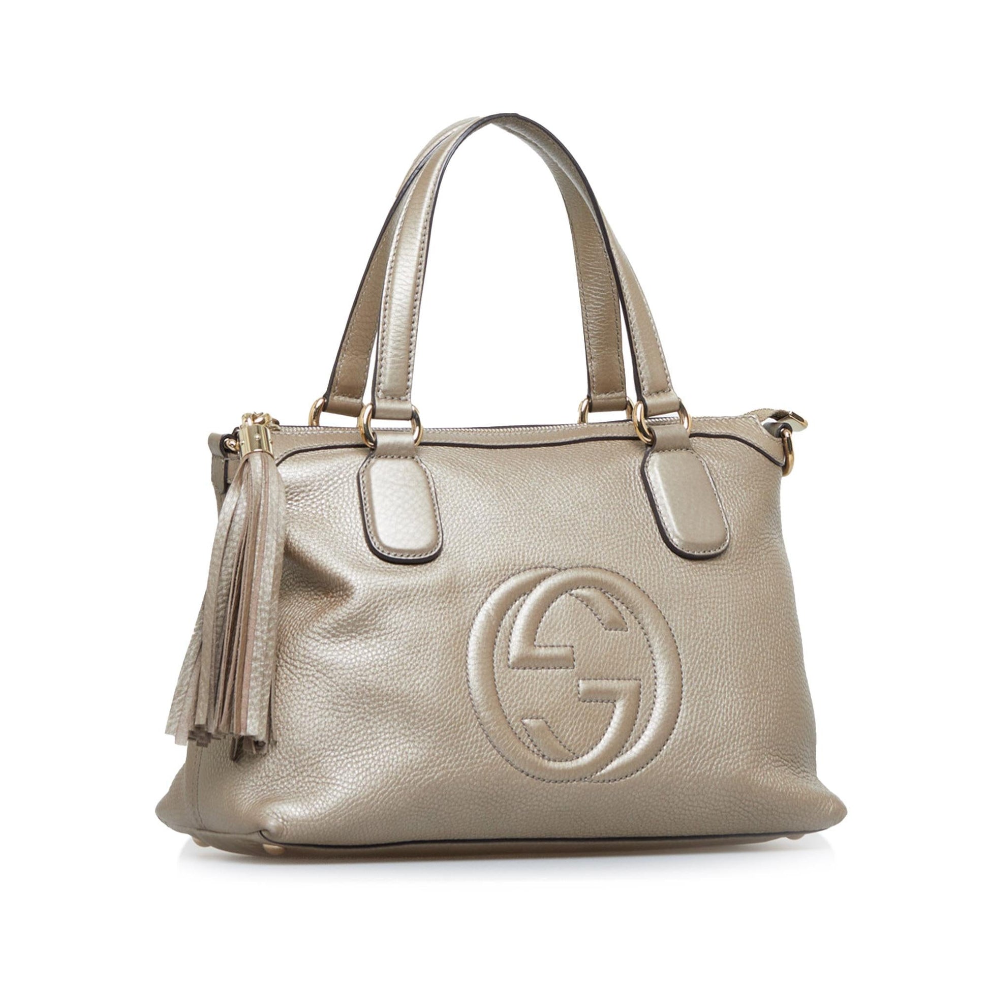 Gucci Soho Working SHG-ngG3sO Calf Brown Tote Bag