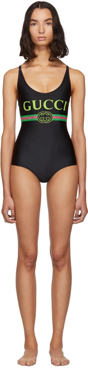 Gucci ONE PIECE SWIMSUIT Logo Travel Bag