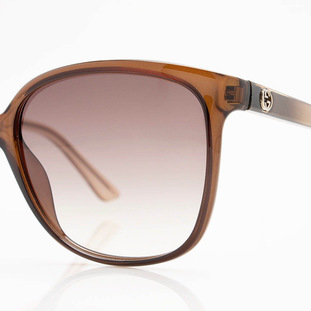 Gucci Square GG Sunglasses SHF Brown Accessory
