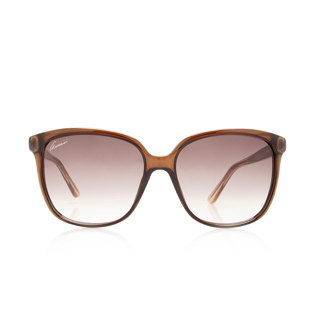 Gucci Square GG Sunglasses SHF Brown Accessory