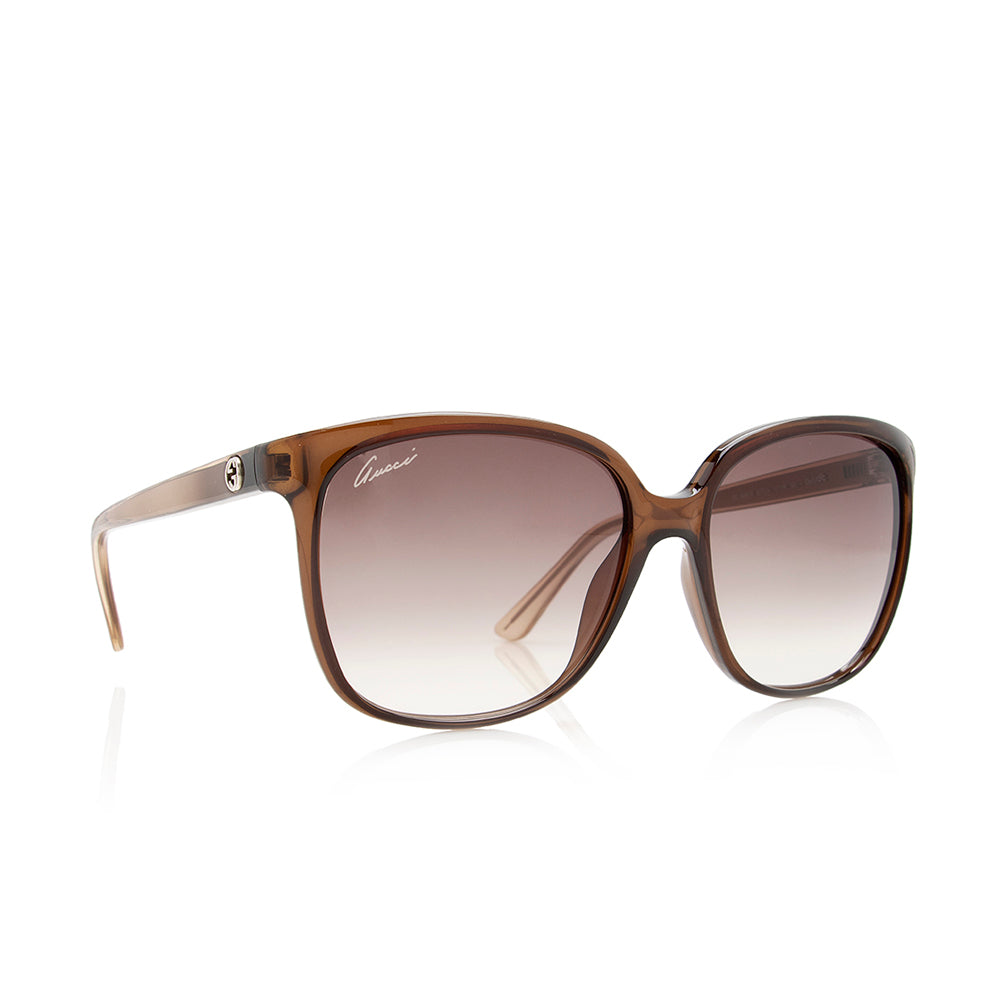 Gucci Square GG Sunglasses SHF Brown Accessory