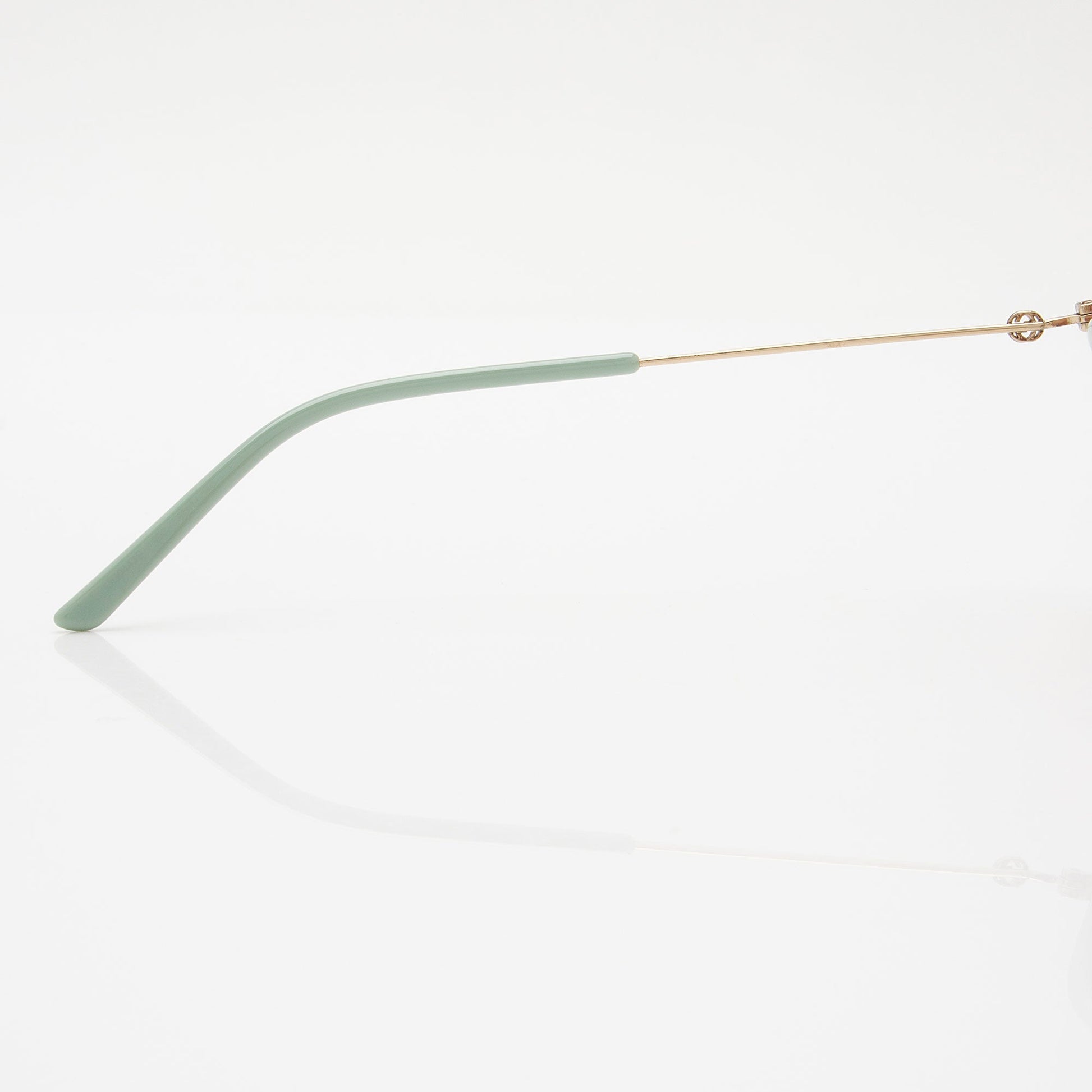 Gucci Square GG Sunglasses SHF-xRh450 Blue Pink Gold Accessory
