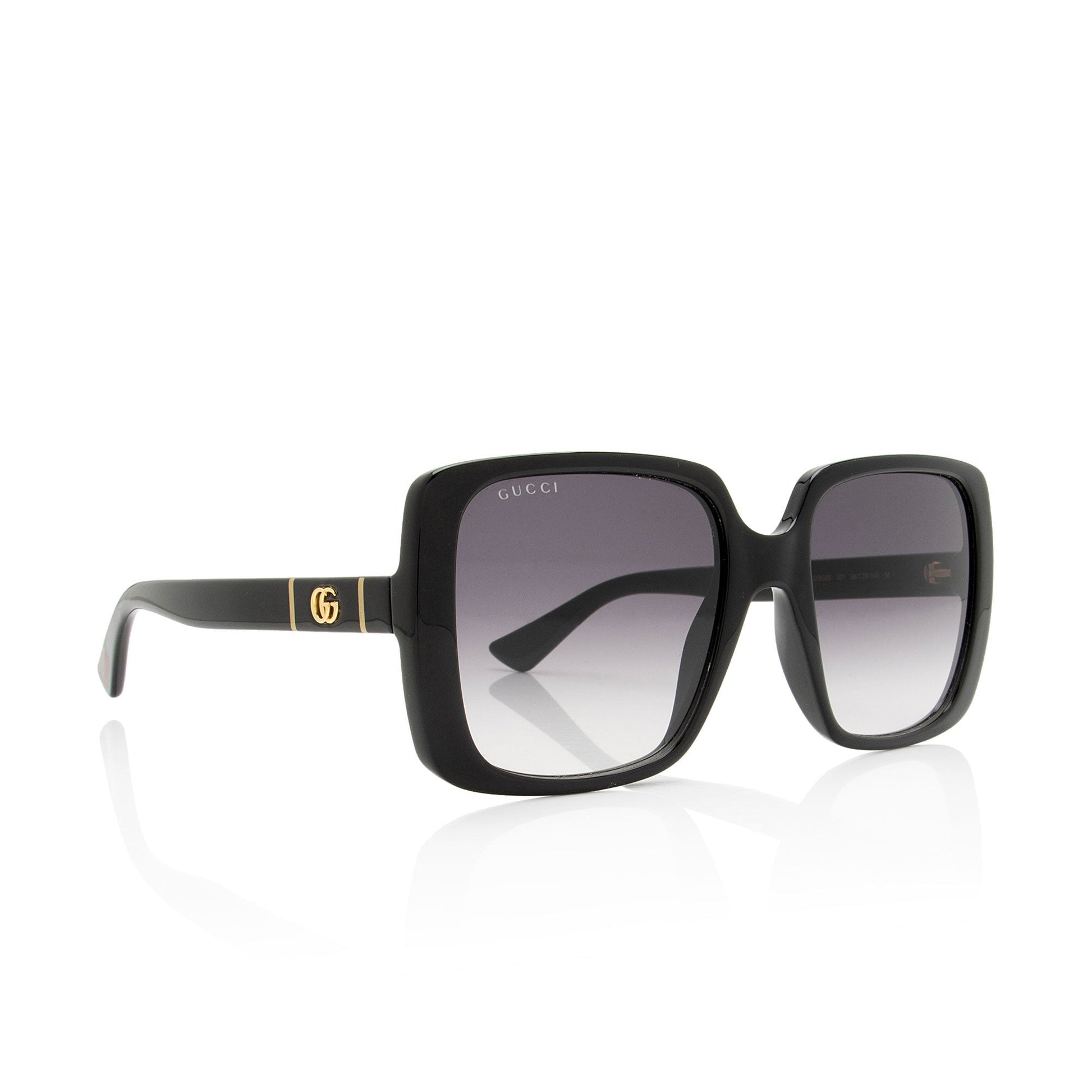 Gucci Square GG Sunglasses SHF-5BG0eQ Black Accessory