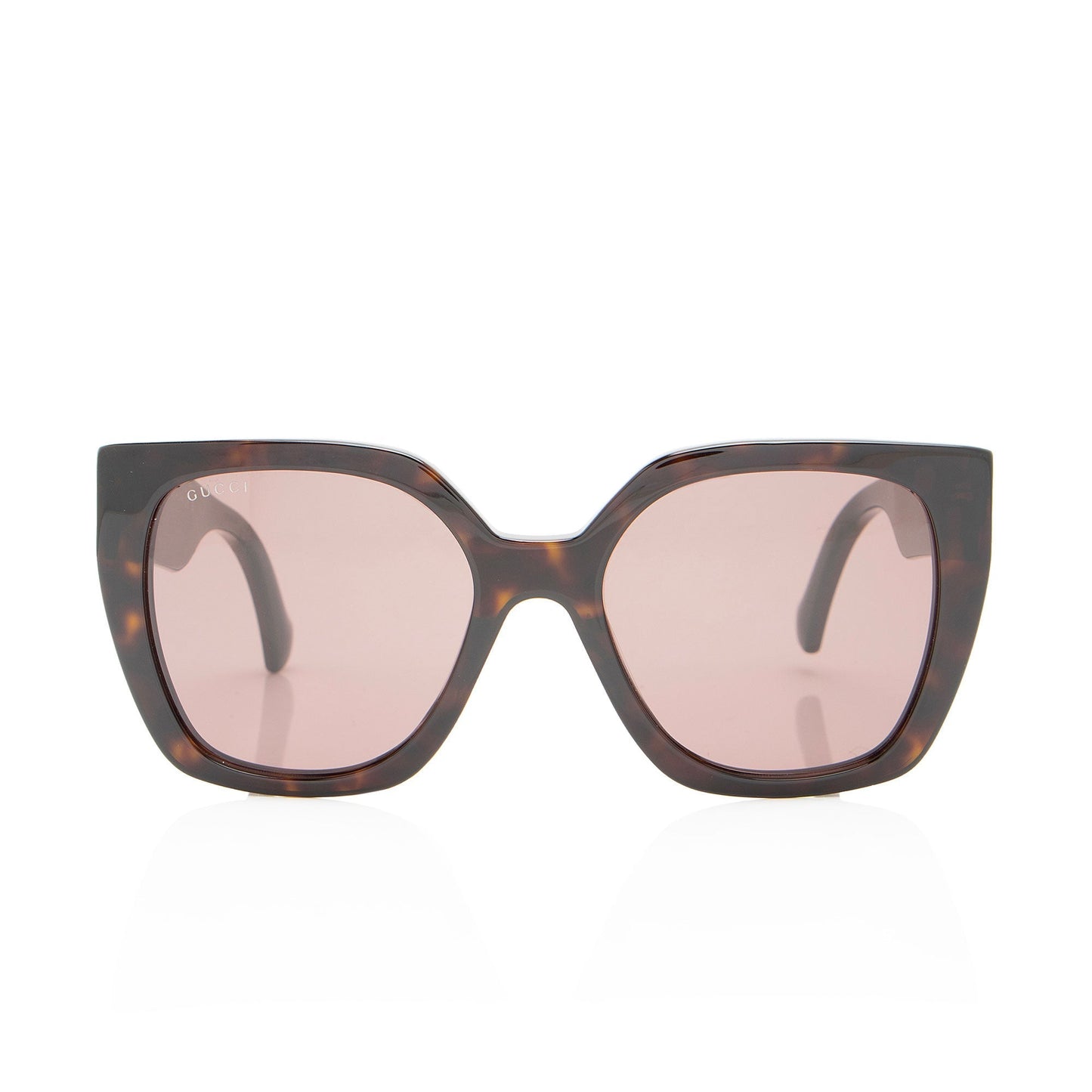 Gucci GG Square Sunglasses Brown Red Green Accessory