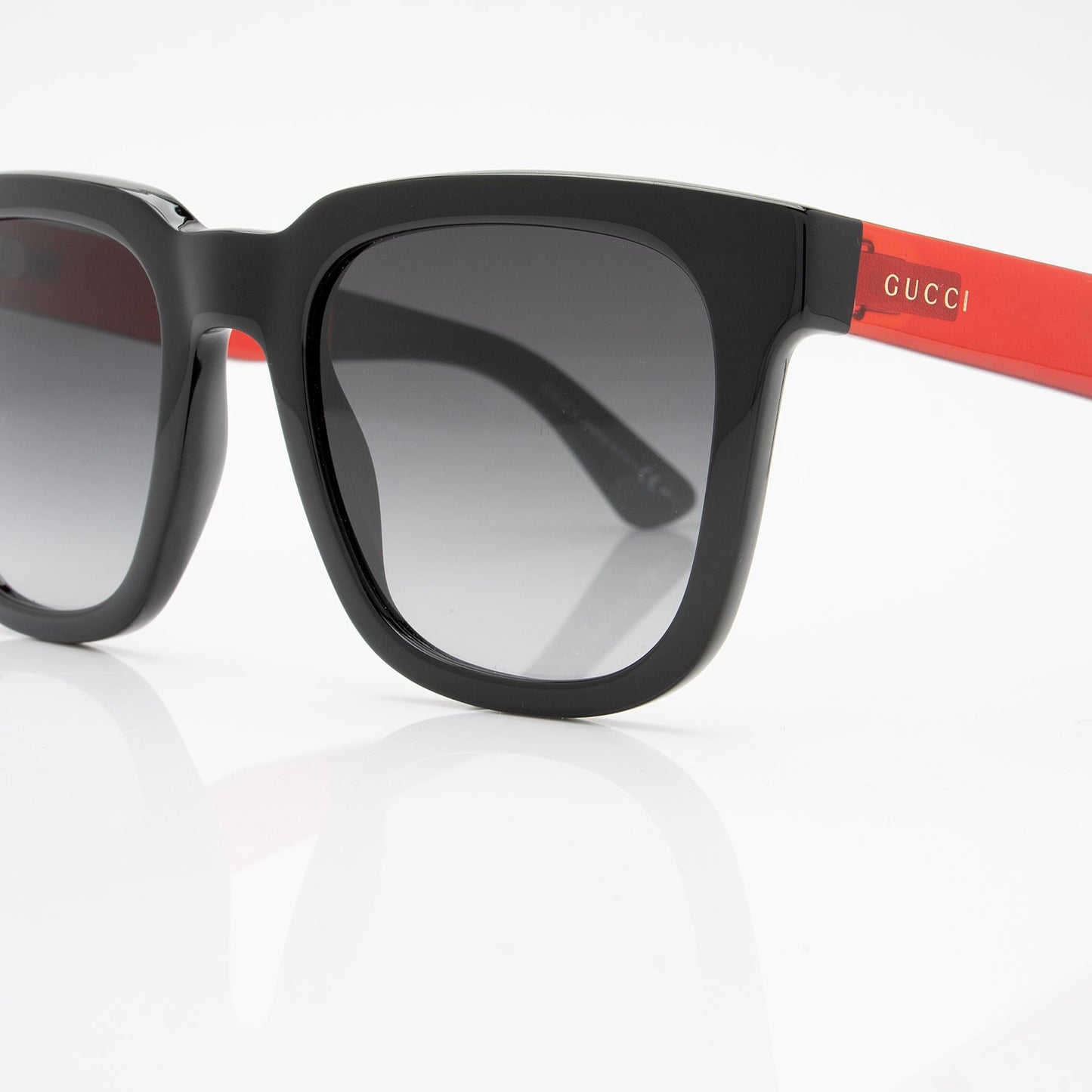 Gucci Square Sunglasses SHF-yz9YME Black Red Green Accessory