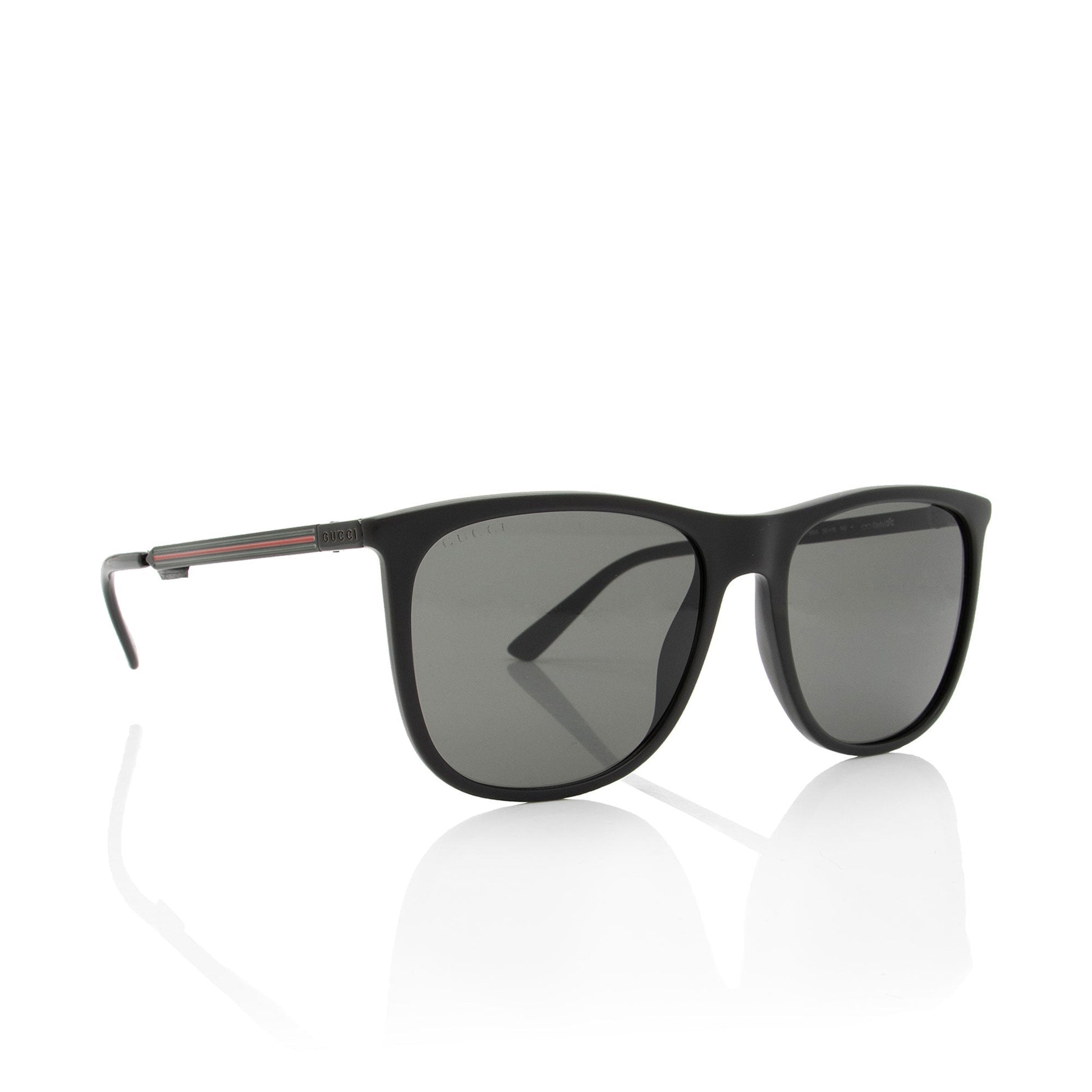 Gucci Web Square Sunglasses Black Accessory Square Sunglasses