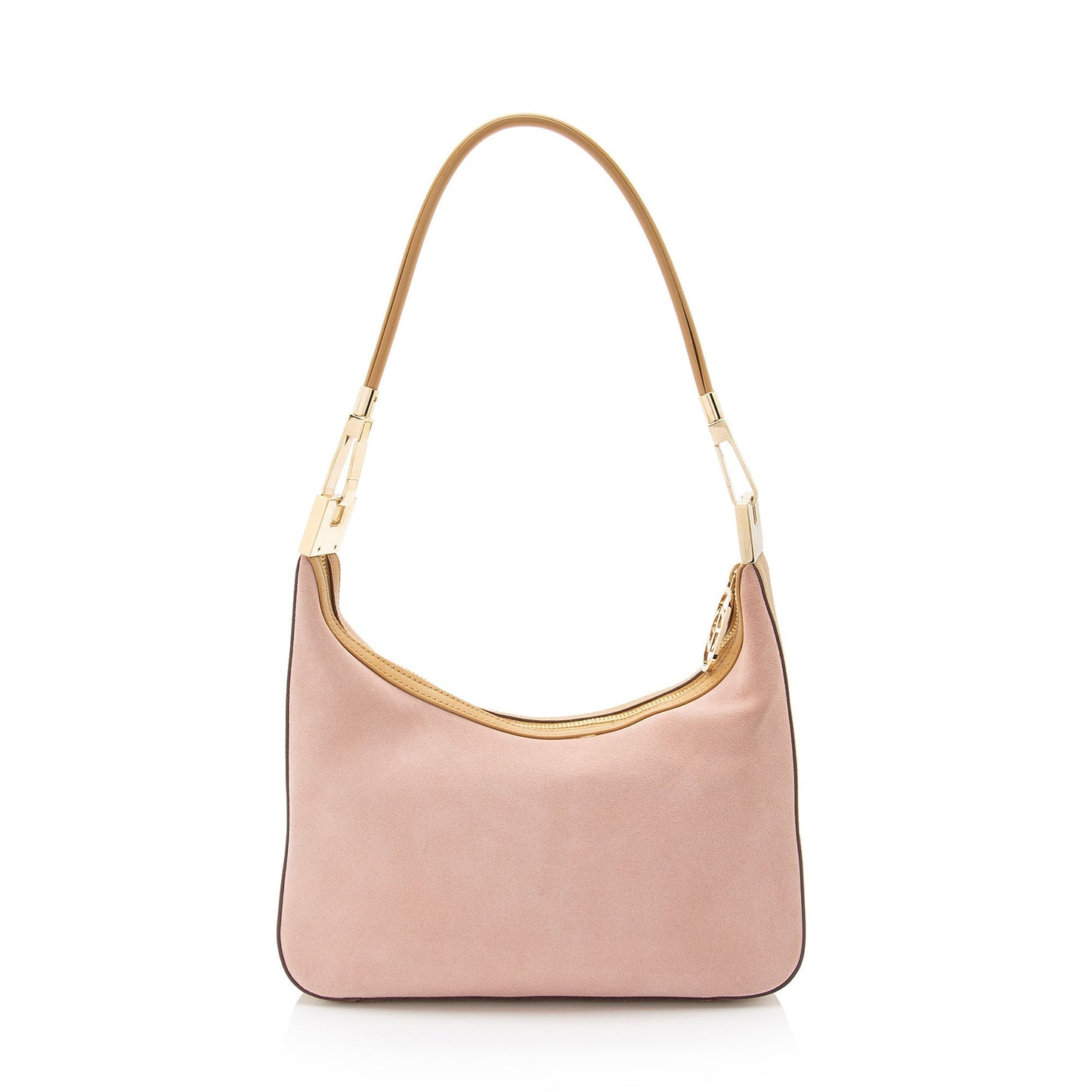Gucci Binoche SHF-NVMLND Leather Suede Pink Small Shoulder Bag