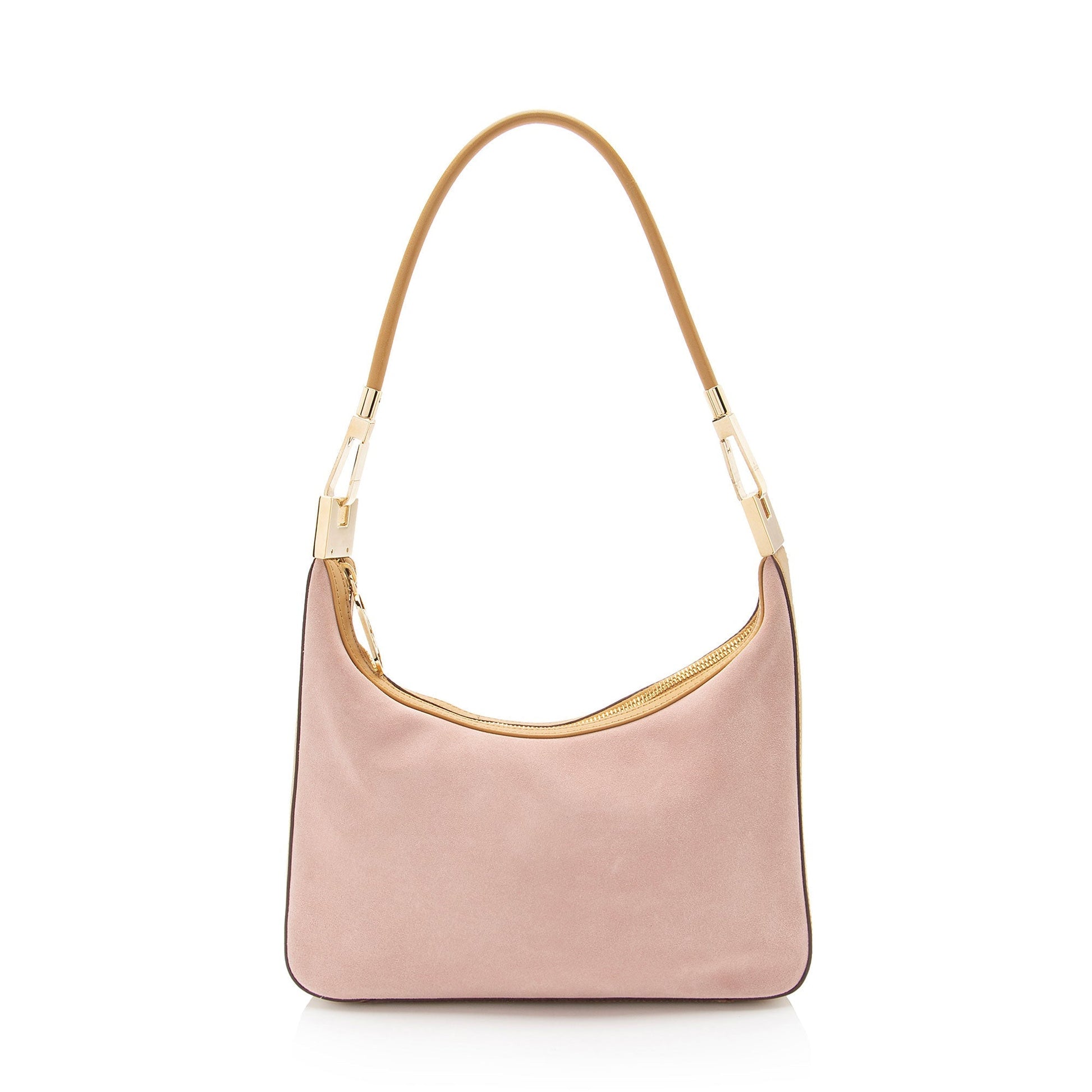 Gucci Binoche SHF-NVMLND Leather Suede Pink Small Shoulder Bag