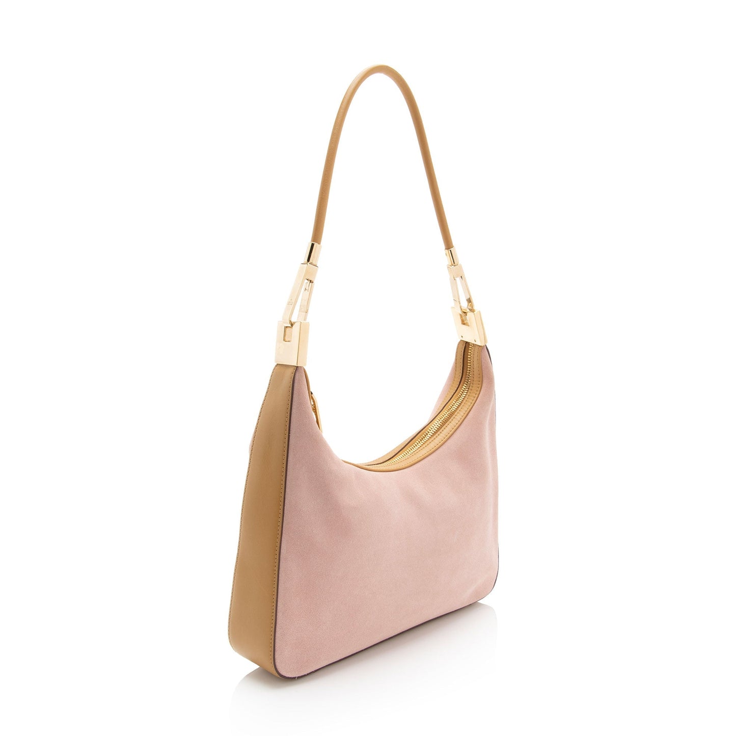 Gucci Binoche SHF-NVMLND Leather Suede Pink Small Shoulder Bag