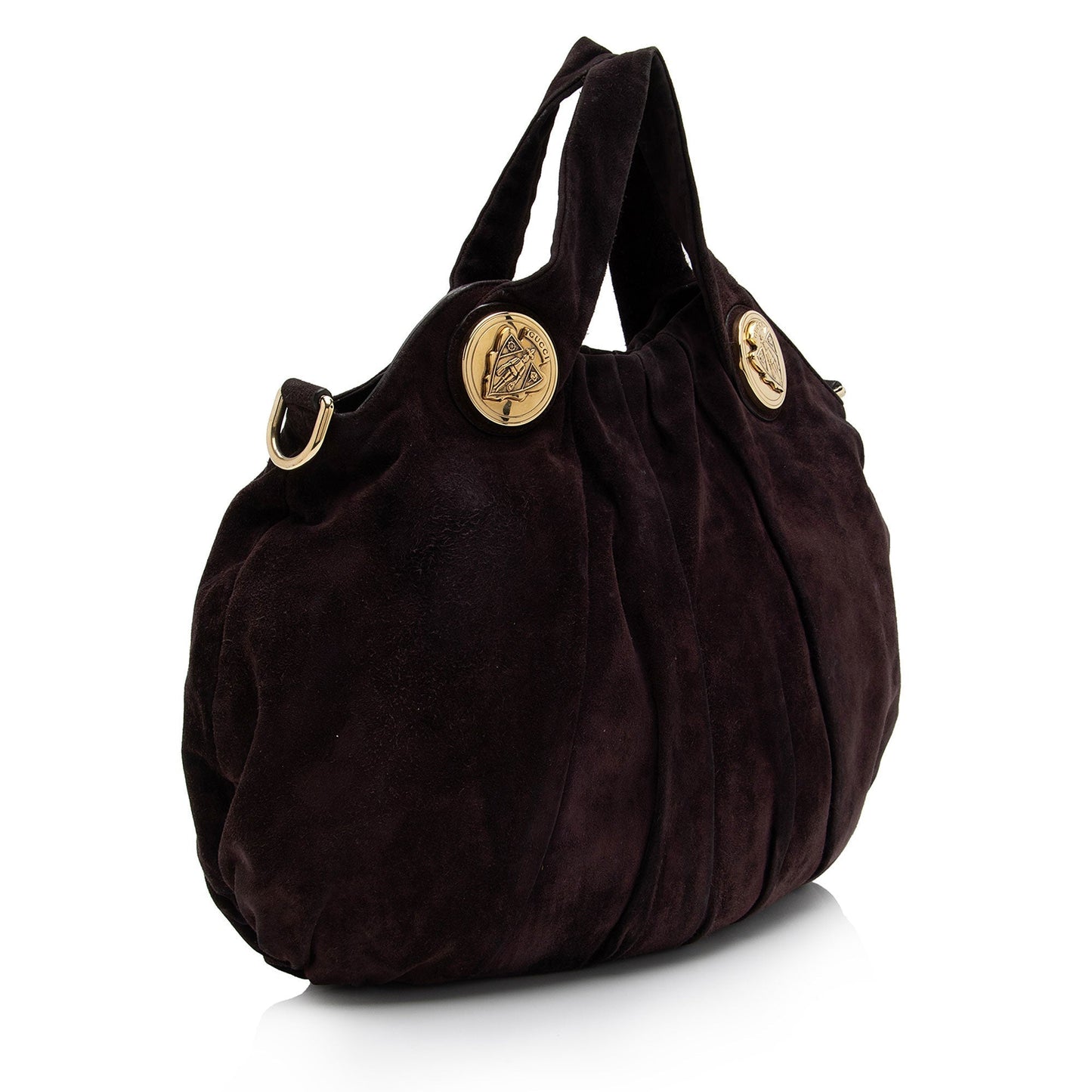 Gucci Hysteria SHF-RlYmZ3 Leather Suede Large Tote Bag