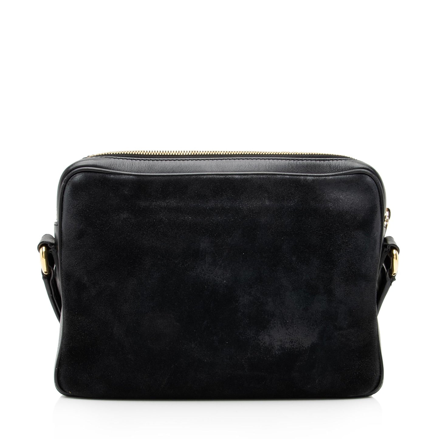 Gucci Interlocking G Morpheus Messenger SHF Leather Suede Nylon Black Shoulder Bag