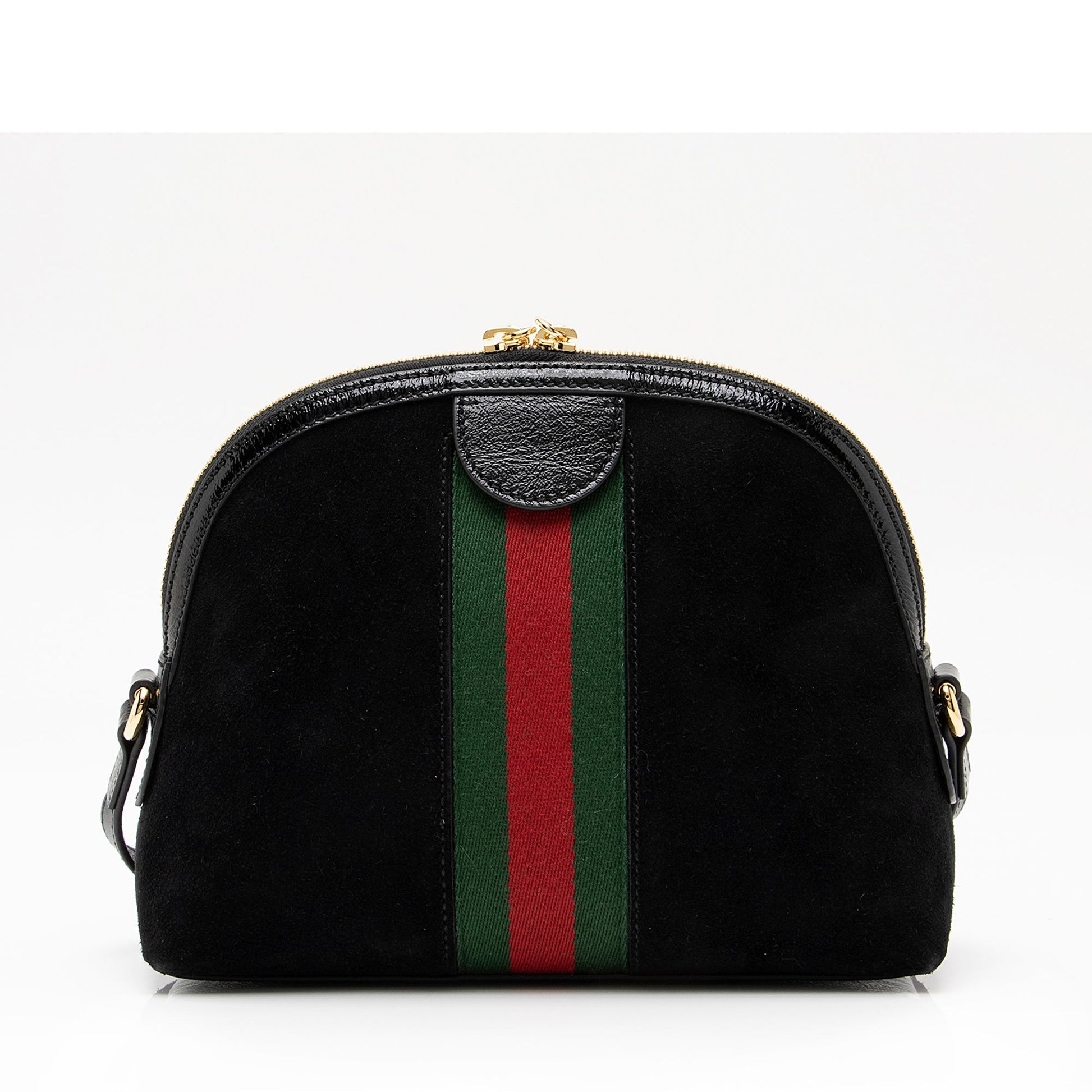 Gucci Ophidia Dome SHF Leather Suede Nylon Patent Crossbody Bag