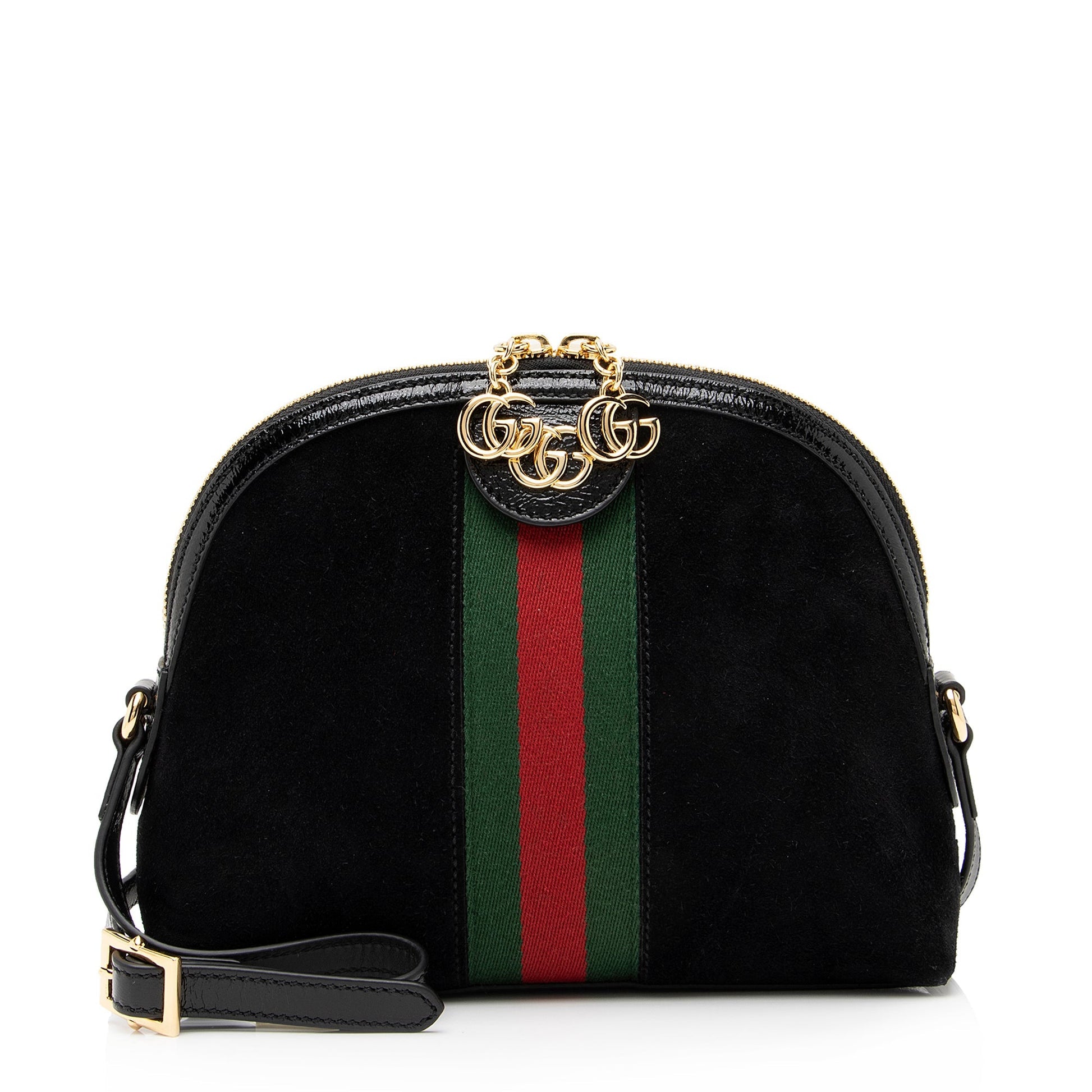 Gucci Ophidia Dome SHF Leather Suede Nylon Patent Crossbody Bag