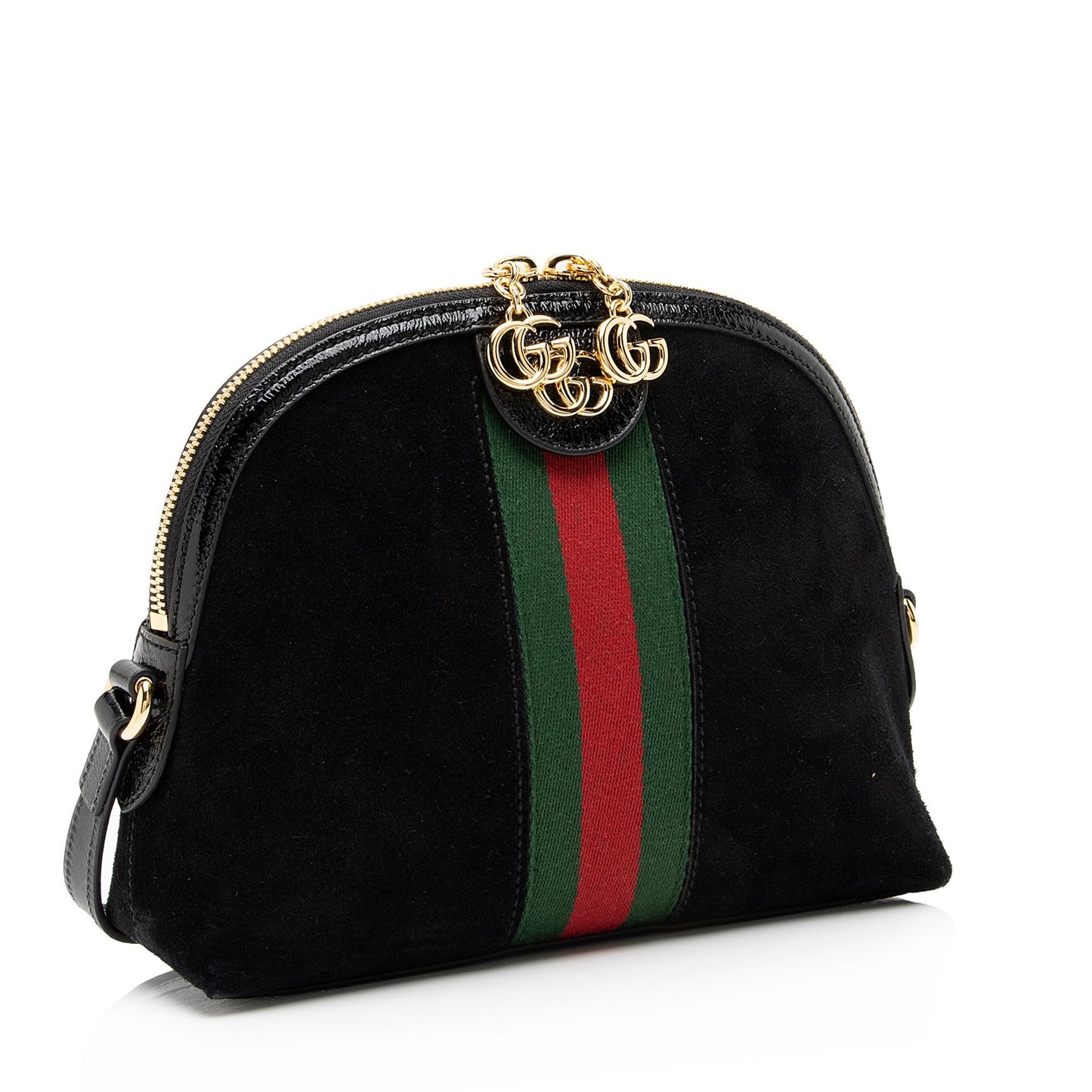 Gucci Ophidia Dome SHF Leather Suede Nylon Patent Crossbody Bag