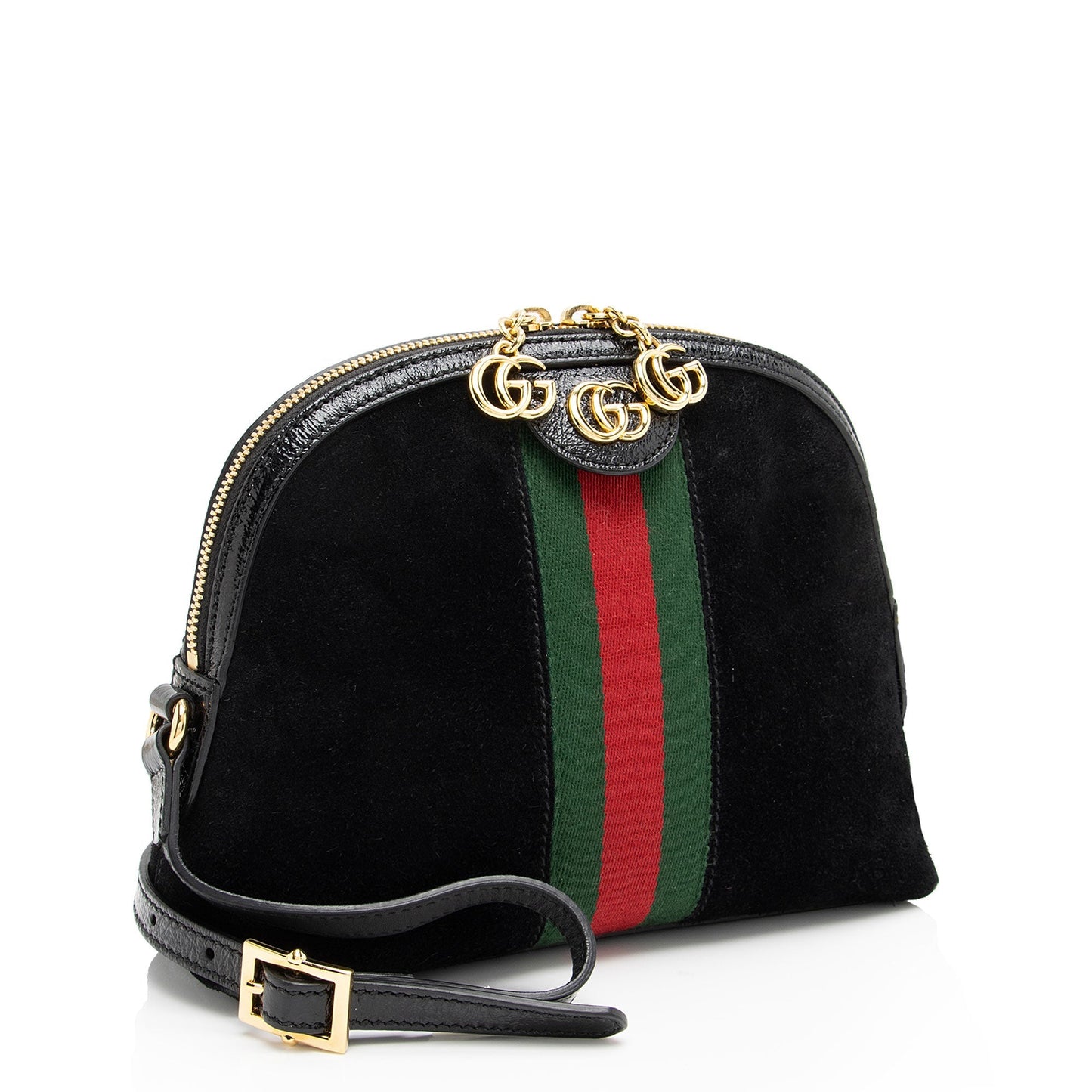 Gucci Ophidia Dome SHF-CFe9gy Leather Suede Nylon Patent Crossbody Bag