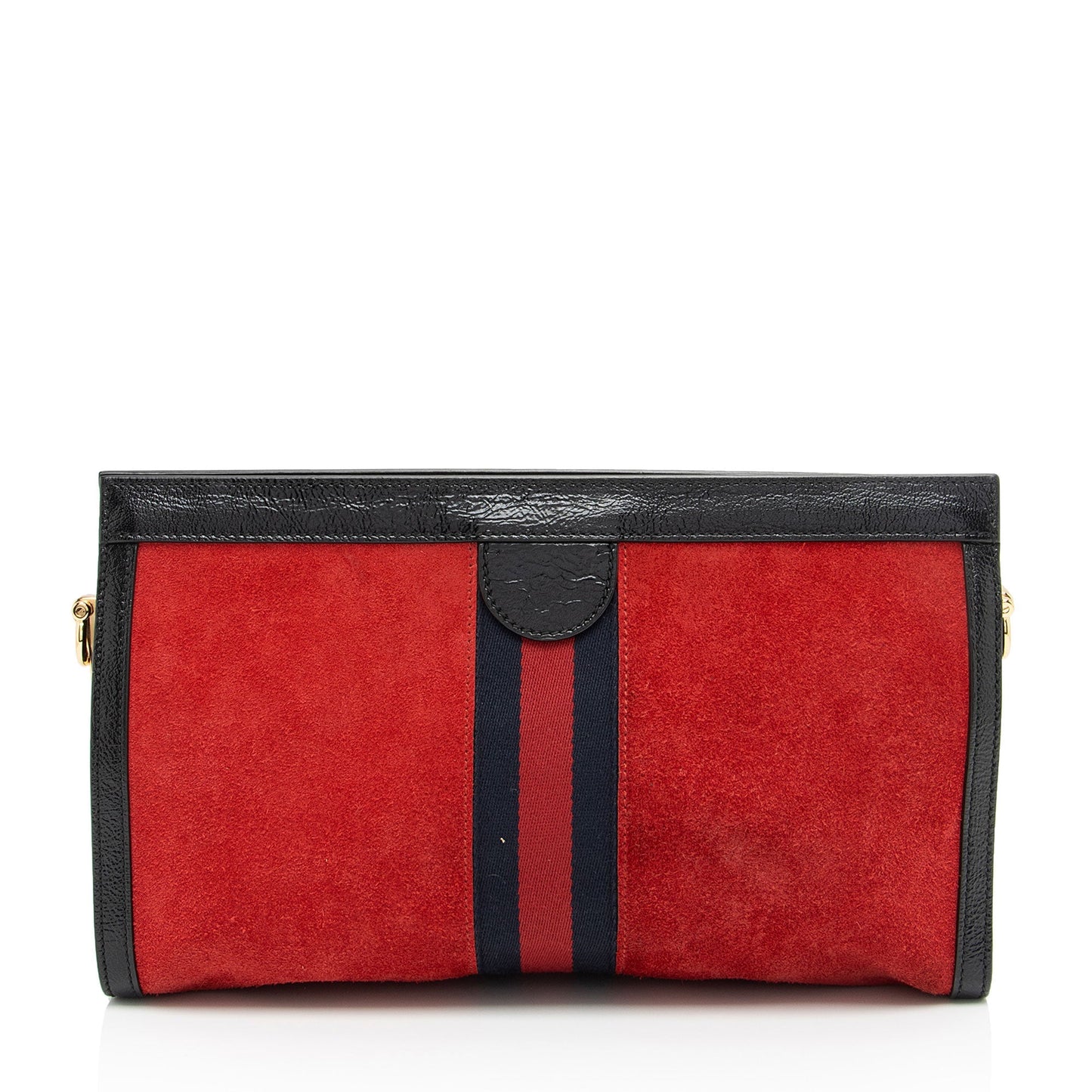 Gucci Ophidia SHF-HxLkSO Leather Suede Nylon Black Shoulder Bag