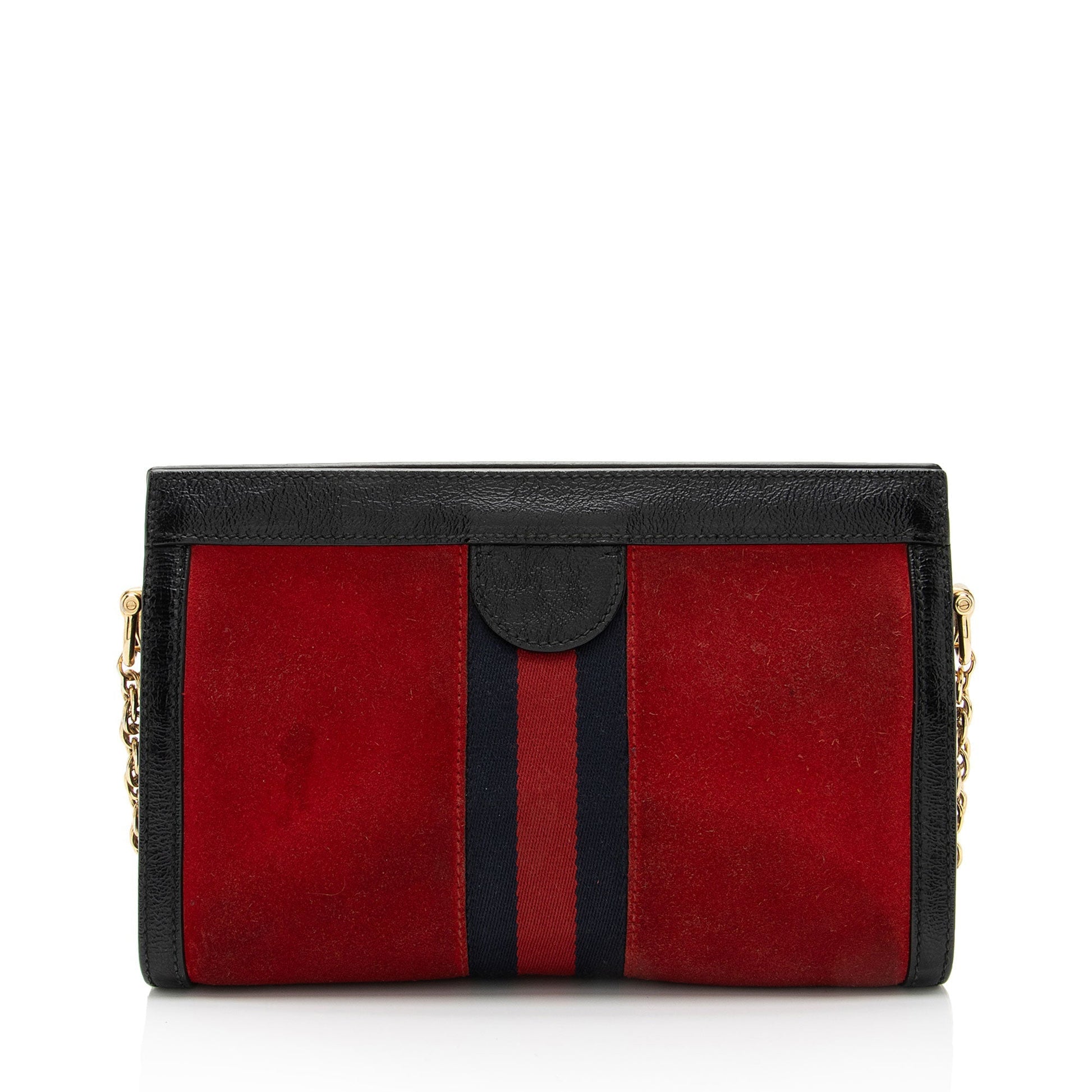 Gucci Ophidia SHF-BWJZkP Leather Suede Nylon Black Shoulder Bag