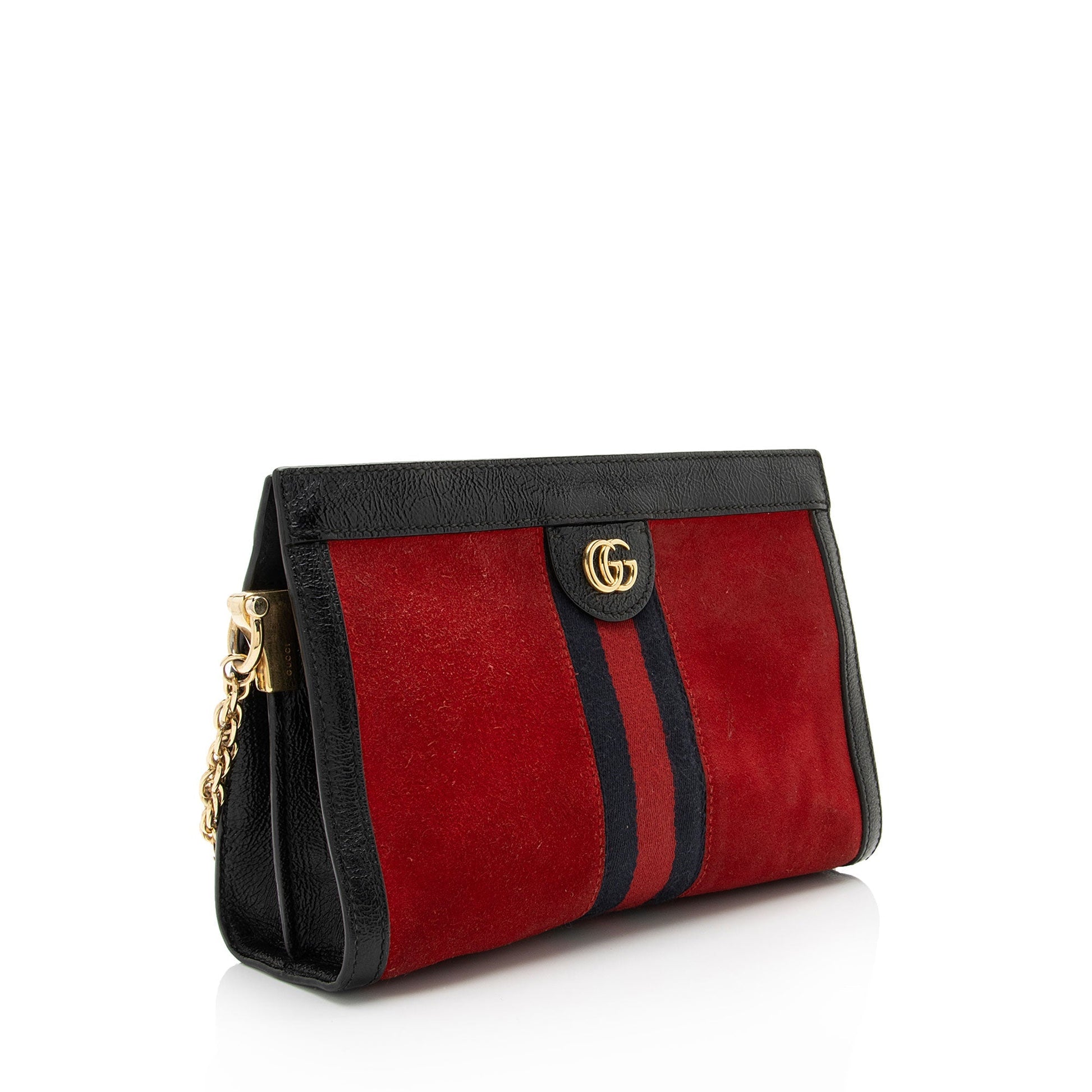 Gucci Ophidia SHF-BWJZkP Leather Suede Nylon Black Shoulder Bag