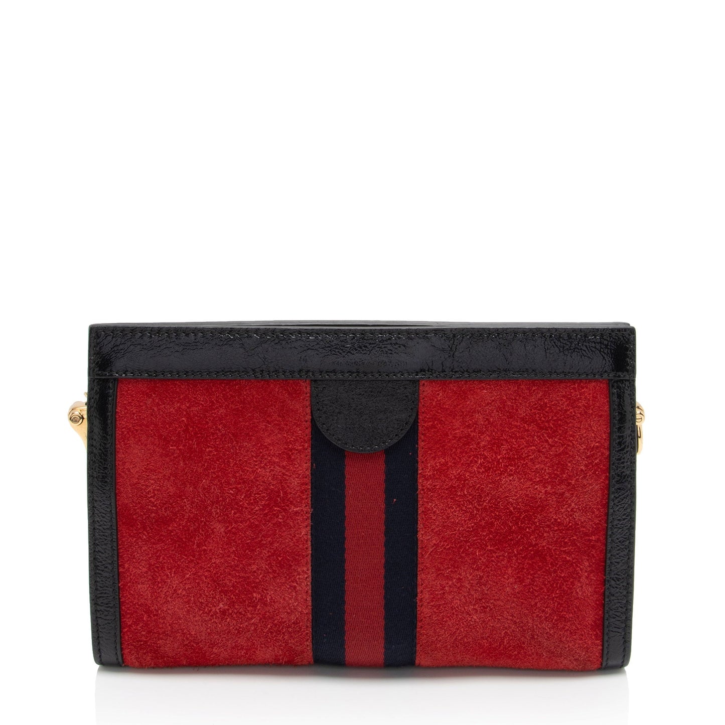 Gucci Ophidia Chain SHF-Pfwf9m Leather Suede Nylon Black Shoulder Bag