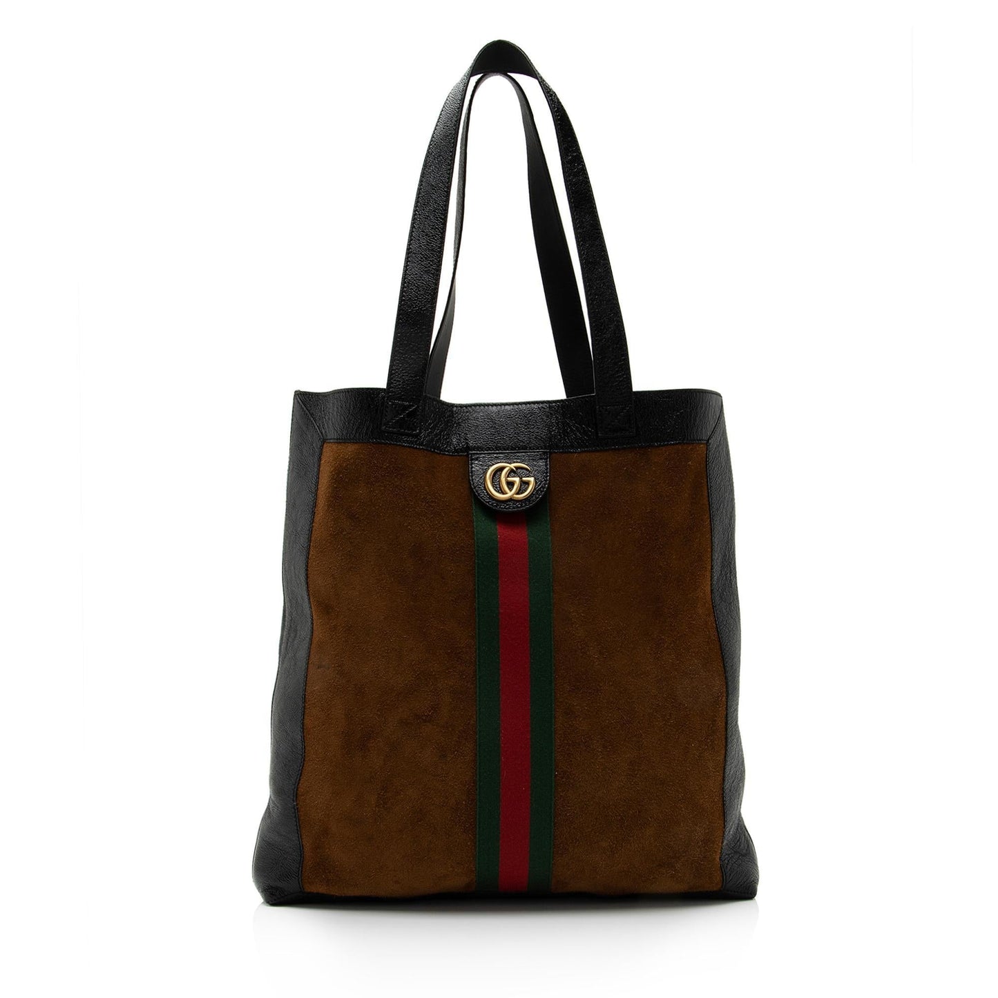 Gucci Ophidia Vertical Shopping SHF-SeZMpK Leather Suede Nylon Black Tote Bag