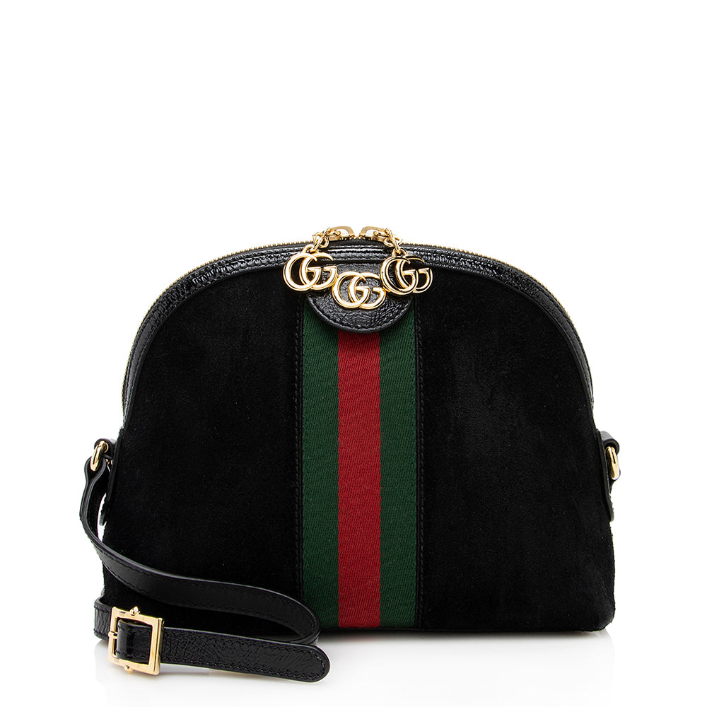 Gucci Ophidia Dome SHF Leather Suede Nylon Patent Crossbody Bag Bag Shf
