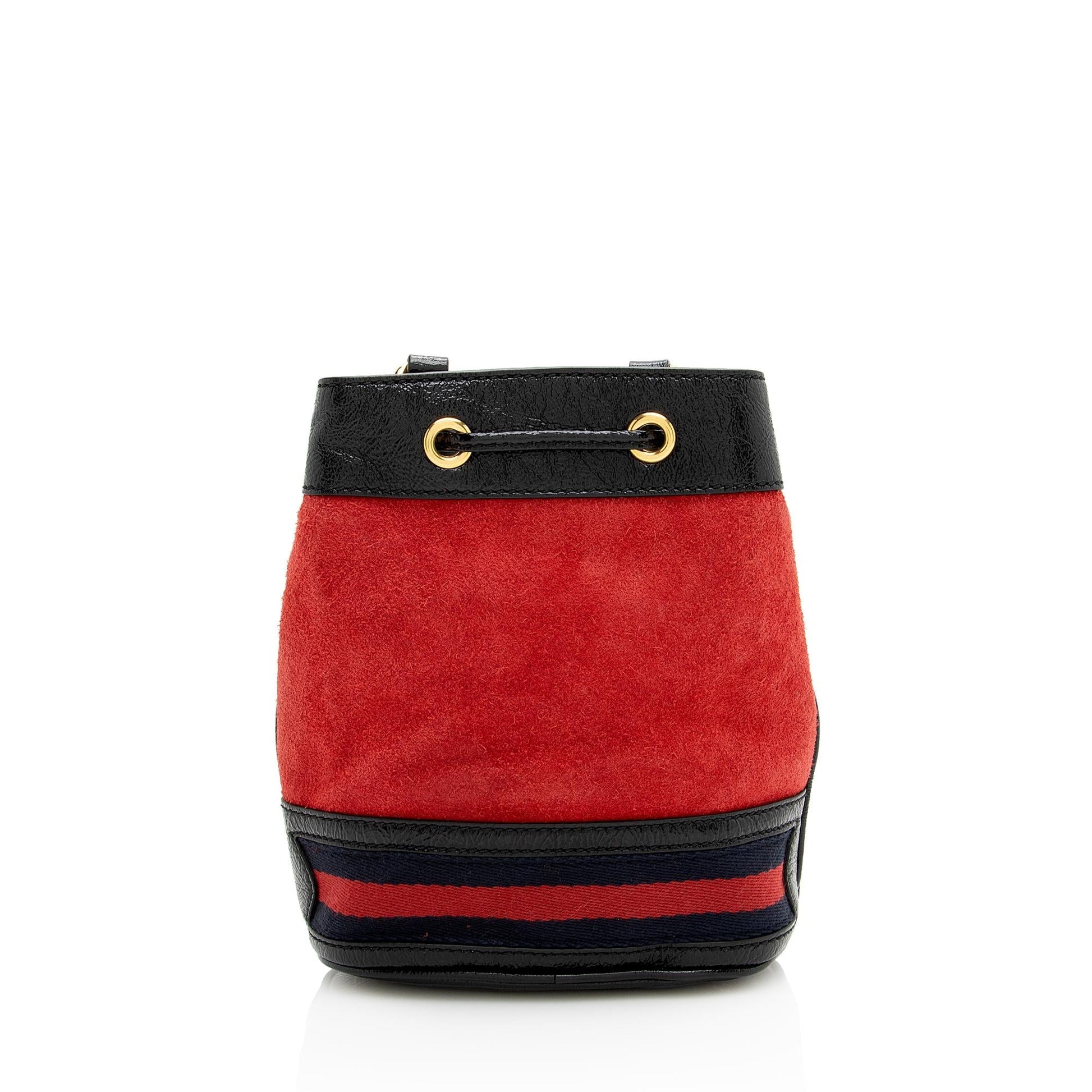 Gucci Ophidia Bucket SHF Leather Suede Nylon Patent Crossbody Bag