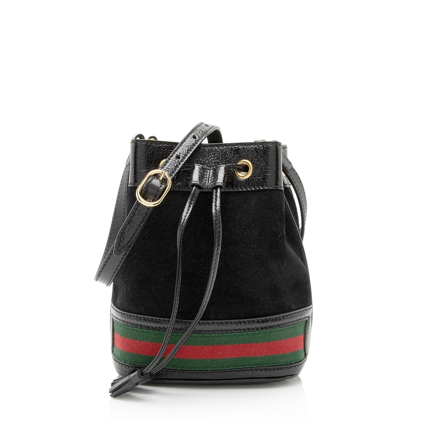 Gucci Ophidia Bucket SHF Leather Suede Nylon Patent Crossbody Bag Bag Shf