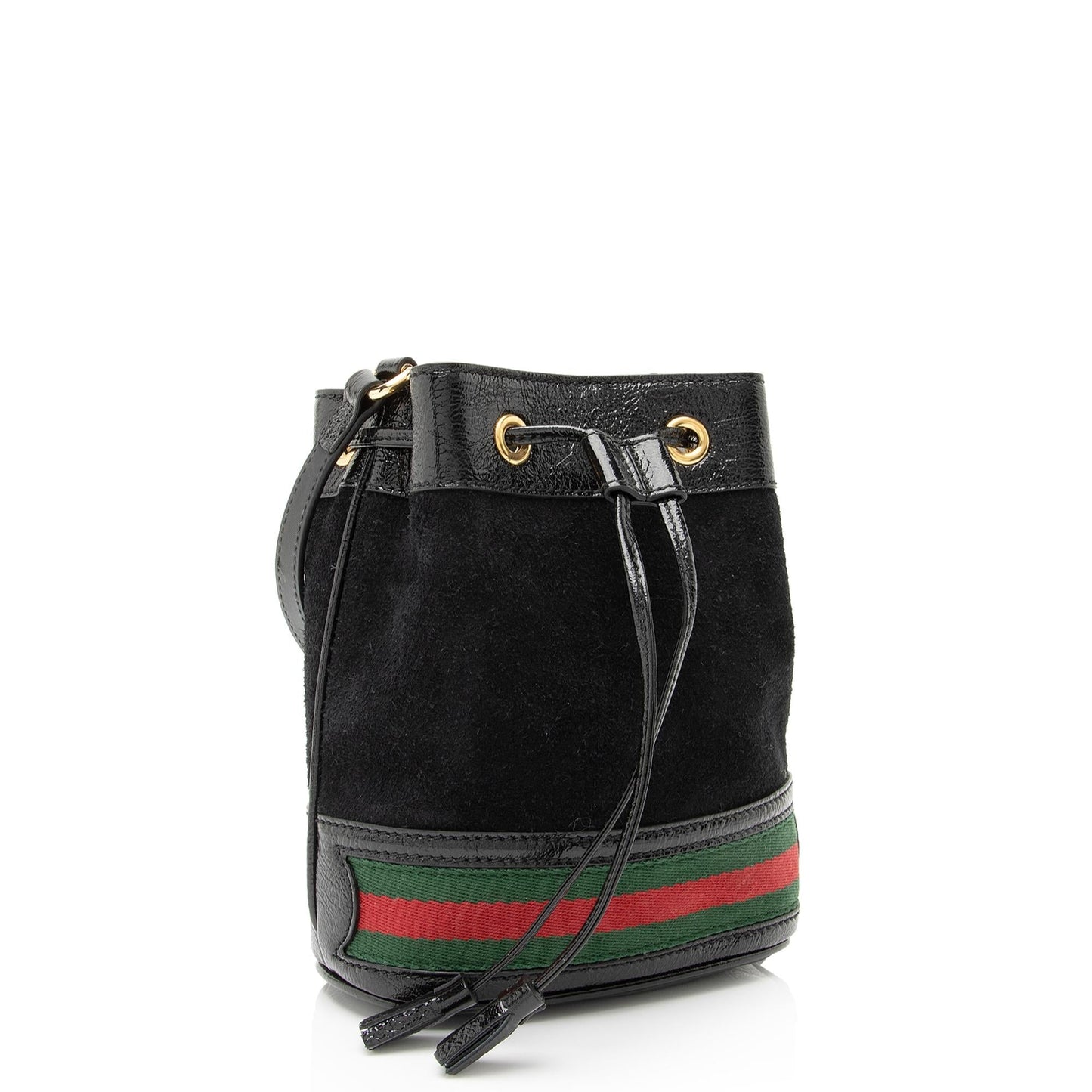 Gucci Ophidia Bucket SHF Leather Suede Nylon Patent Crossbody Bag Bag Shf