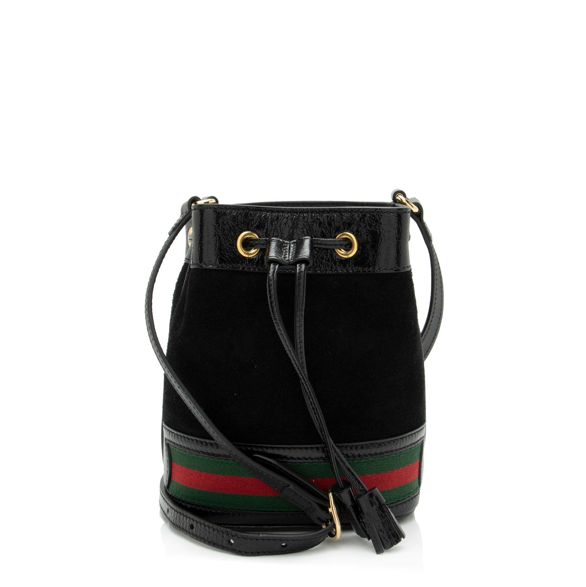 Gucci Ophidia Bucket SHF-2h2Hru Leather Suede Nylon Patent Crossbody Bag