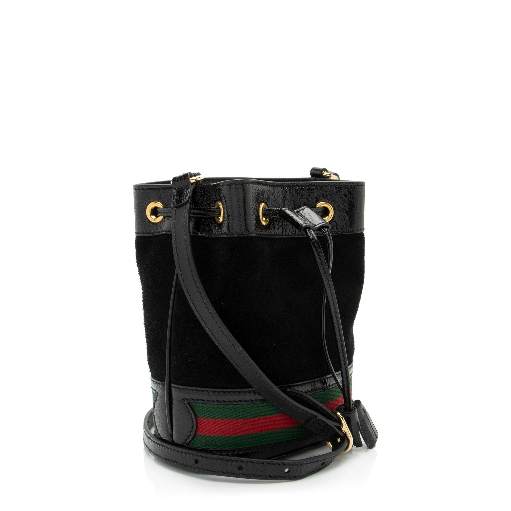 Gucci Ophidia Bucket SHF-2h2Hru Leather Suede Nylon Patent Crossbody Bag