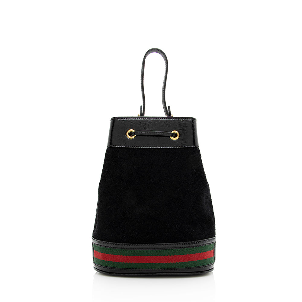 Gucci Ophidia Bucket SHF Leather Suede Nylon Patent Shoulder Bag