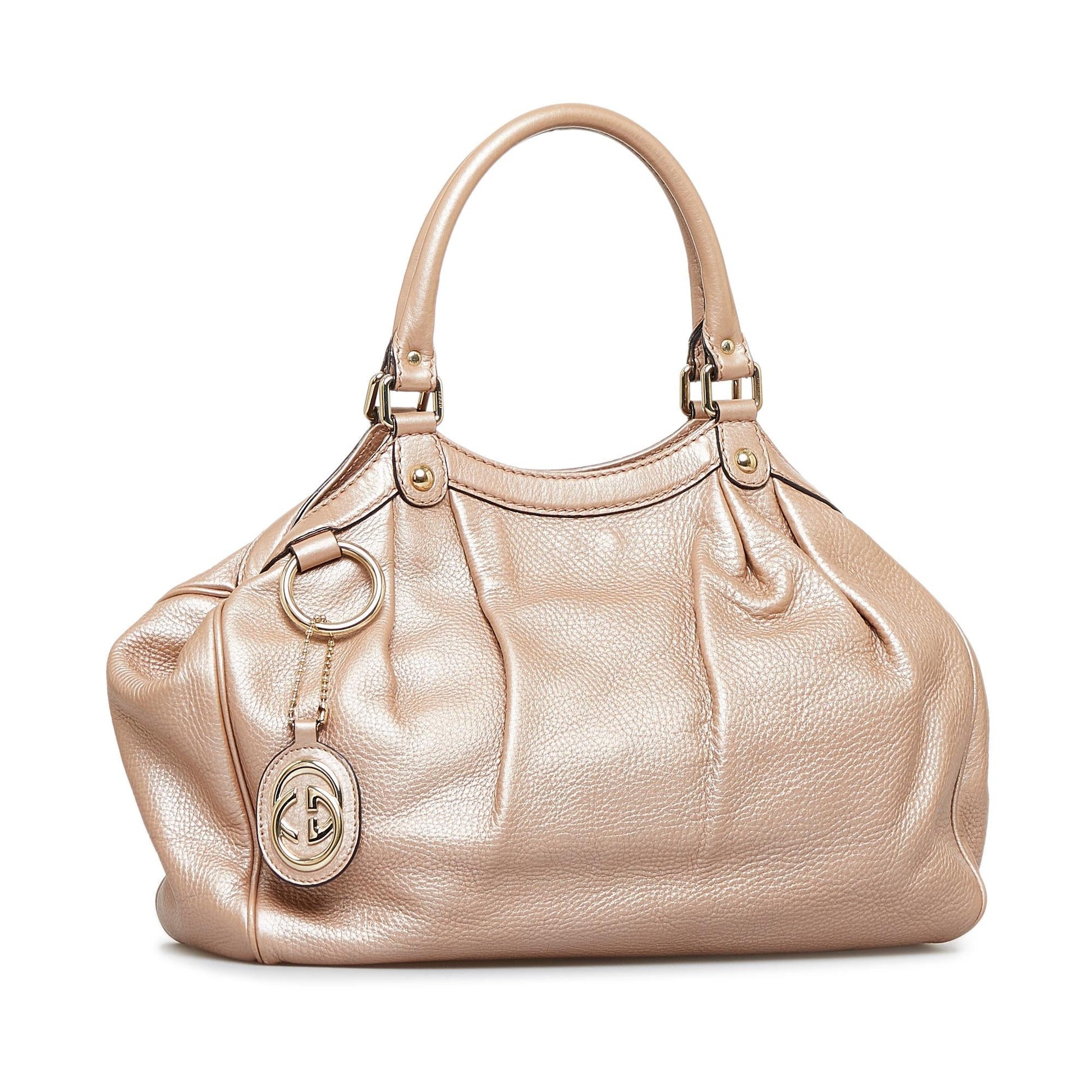 Gucci Sukey SHG-ZooAEz Calf Brown Tote Bag