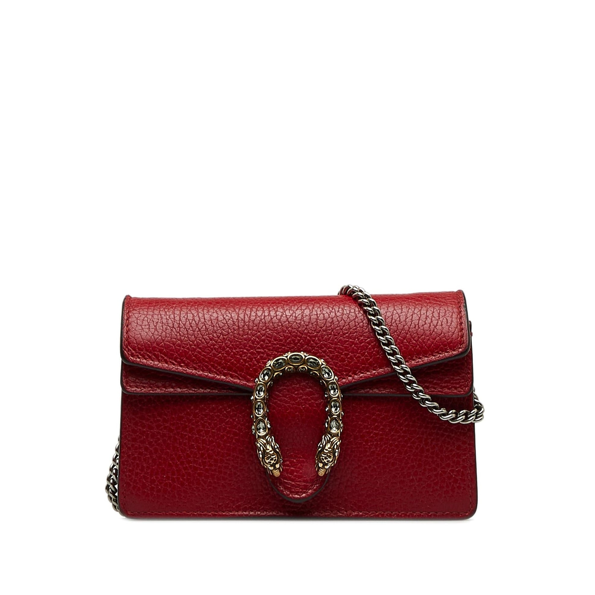 Gucci Super Dionysus SHG-xS40Qy Leather Calf Red Mini Crossbody Bag