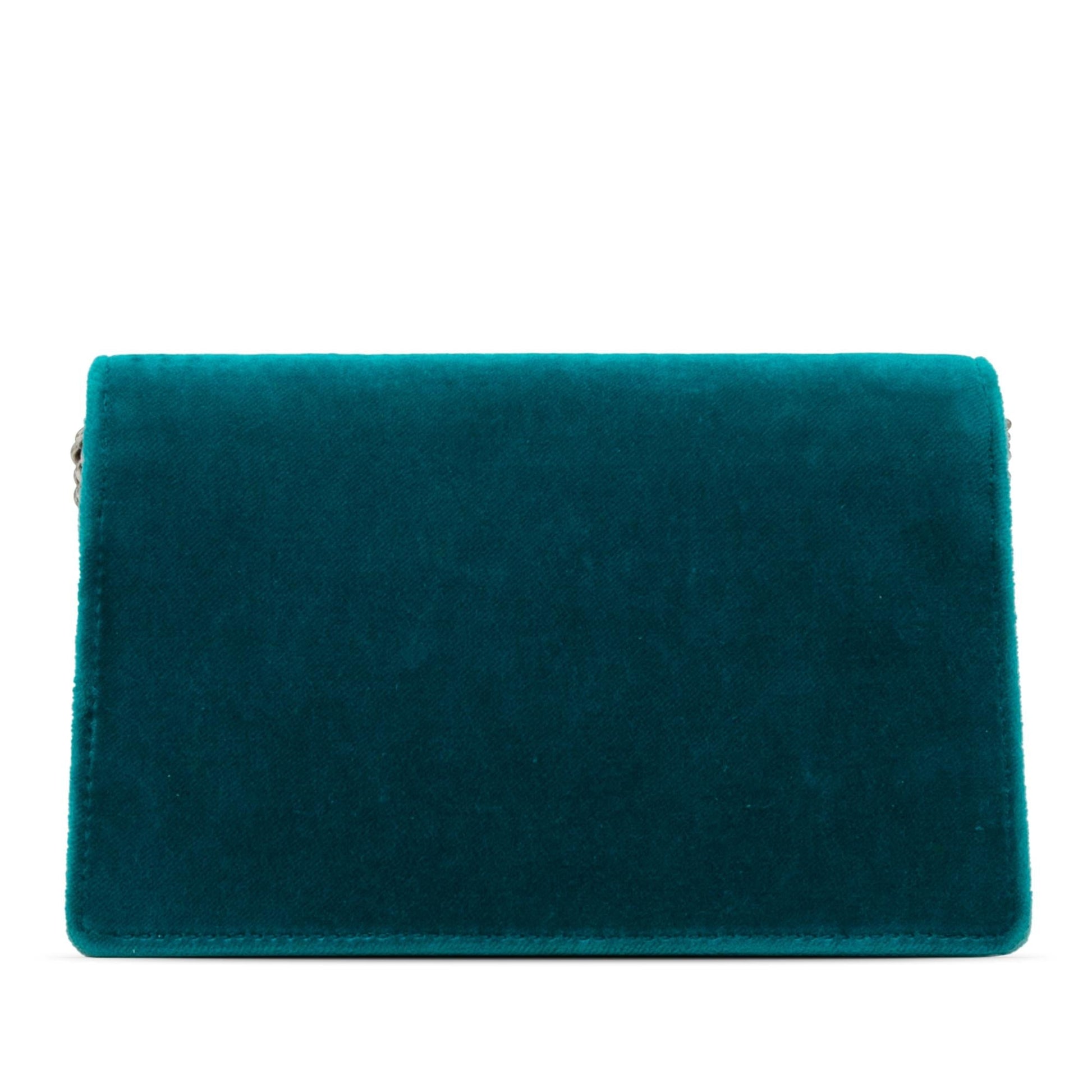 Gucci Super Velvet Dionysus SHG-eHau7e Blue Mini Crossbody Bag