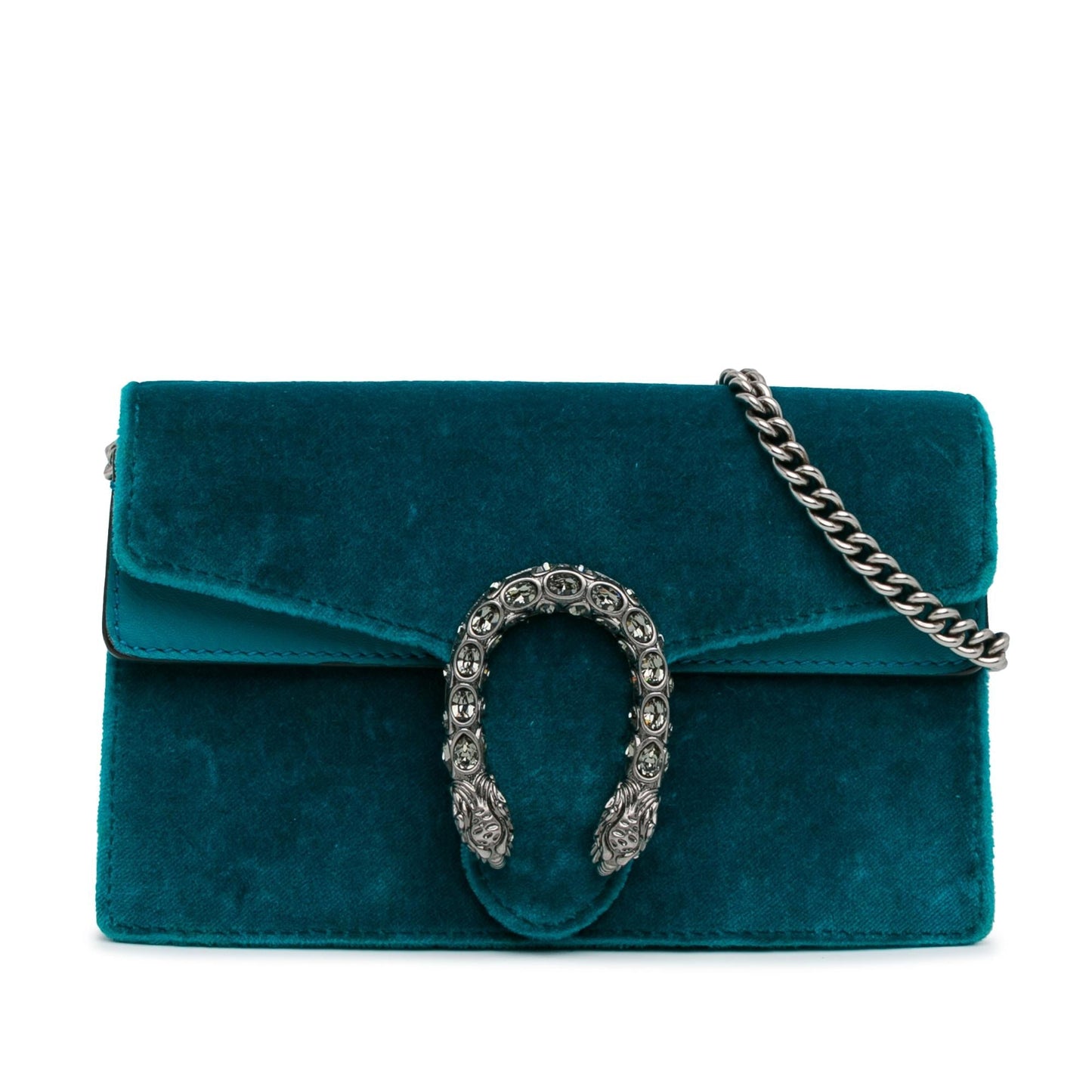Gucci Super Velvet Dionysus SHG-WeLCd5 Blue Mini Crossbody Bag