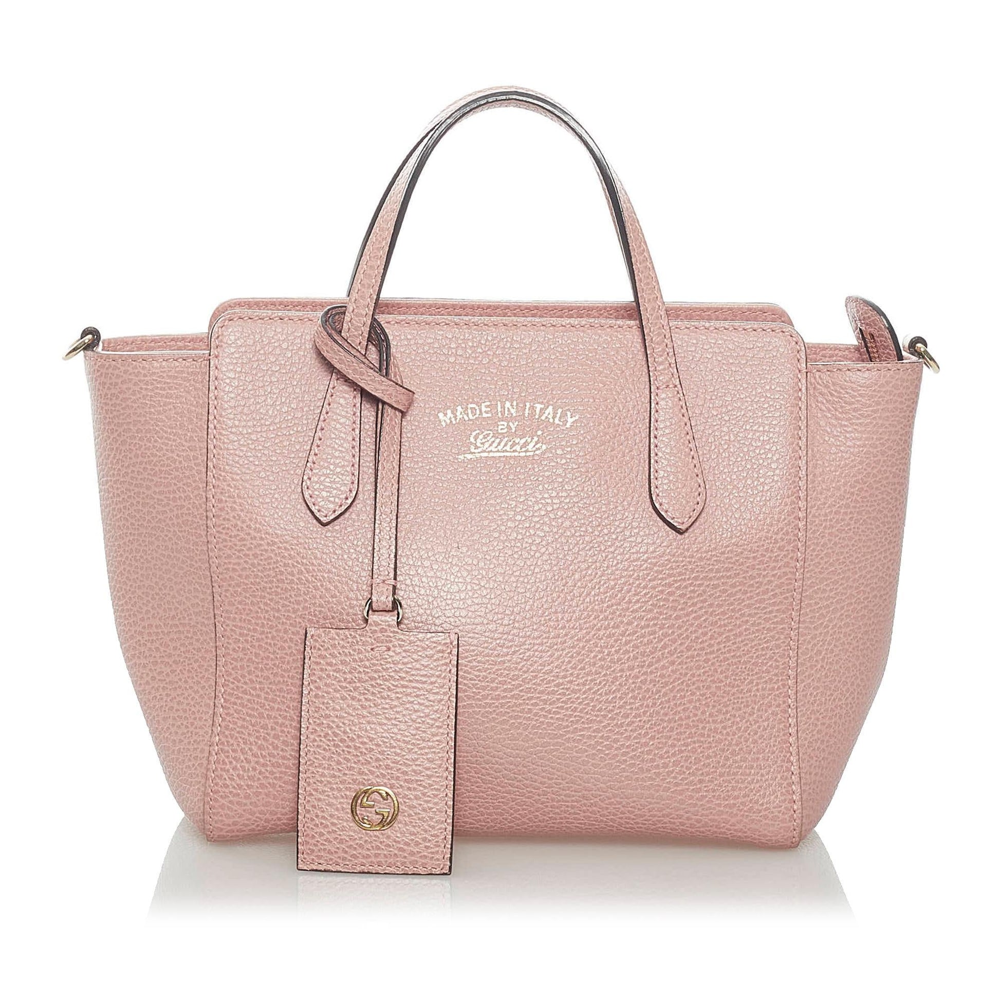 Gucci Swing SHG-BrbcIS Leather Calf Pink Satchel Bag