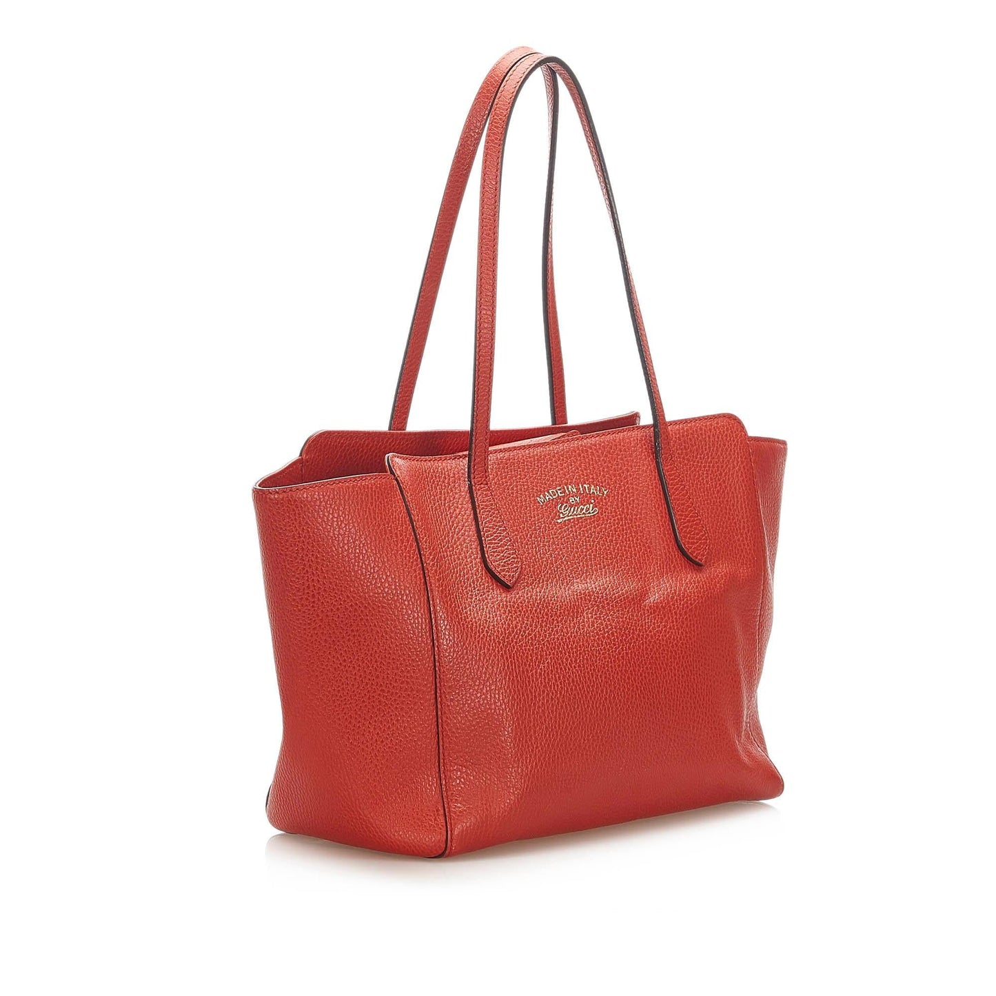 Gucci Swing SHG Leather Calf Red Tote Bag 3
