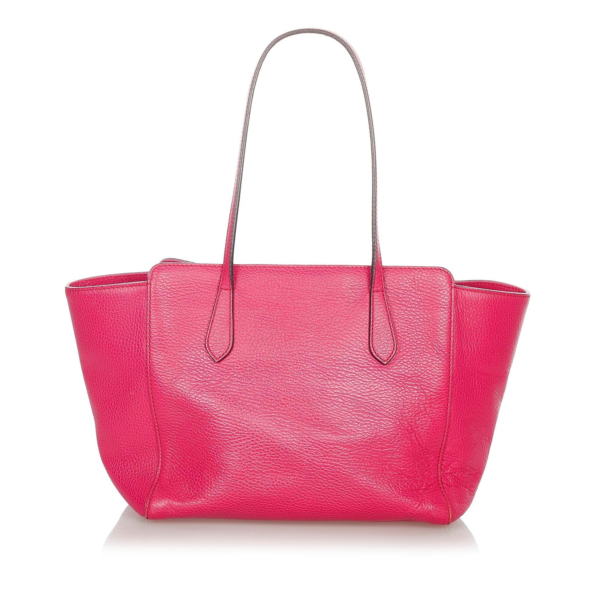 Gucci Swing SHG Leather Calf Pink Tote Bag 6