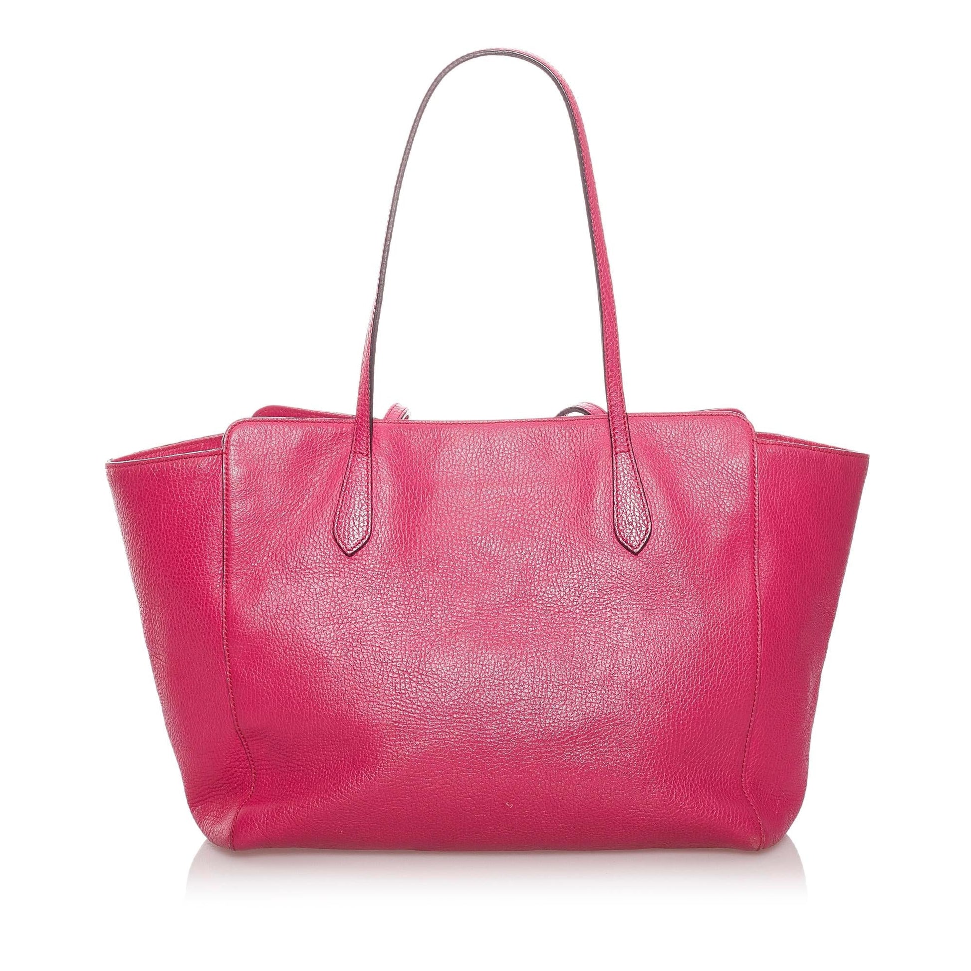 Gucci Swing SHG Leather Calf Pink Tote Bag 3