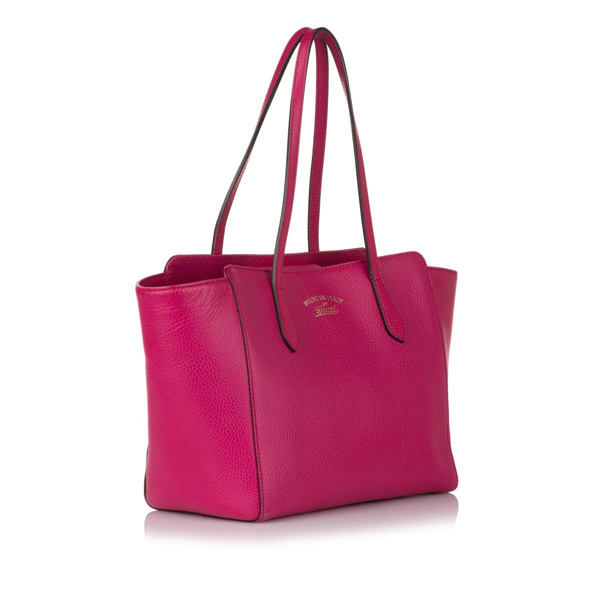 Gucci Swing SHG Leather Calf Pink Tote Bag 5