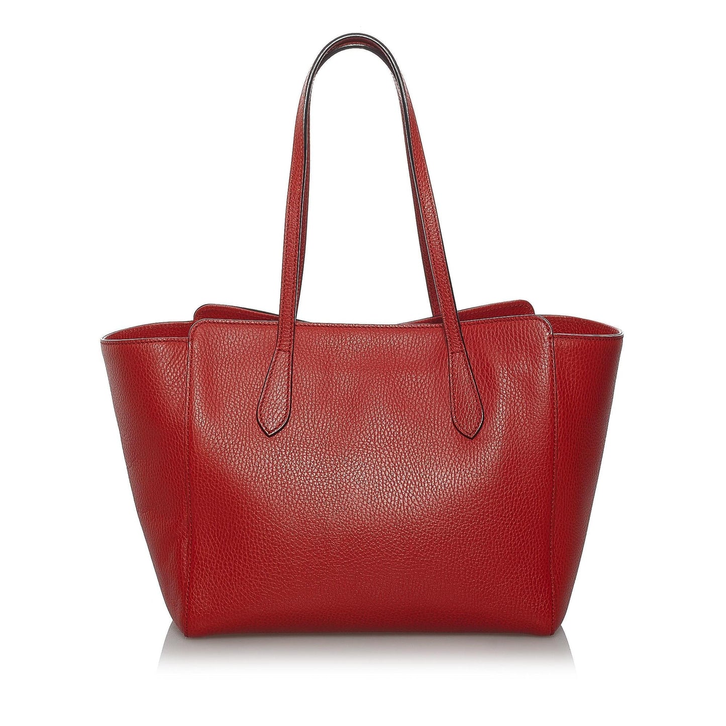 Gucci Swing SHG Leather Calf Red Tote Bag