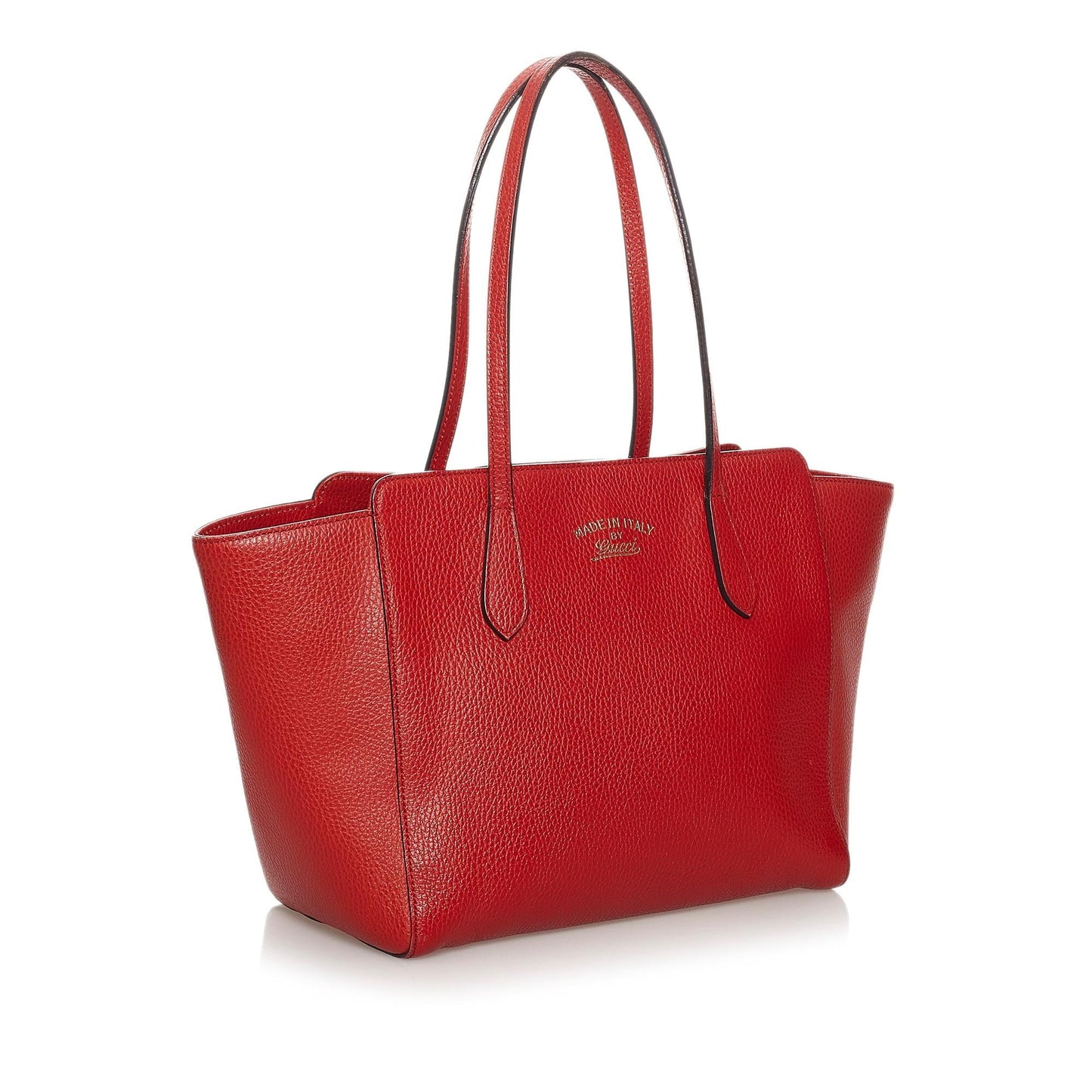 Gucci Swing SHG Leather Calf Red Tote Bag Bag Shg