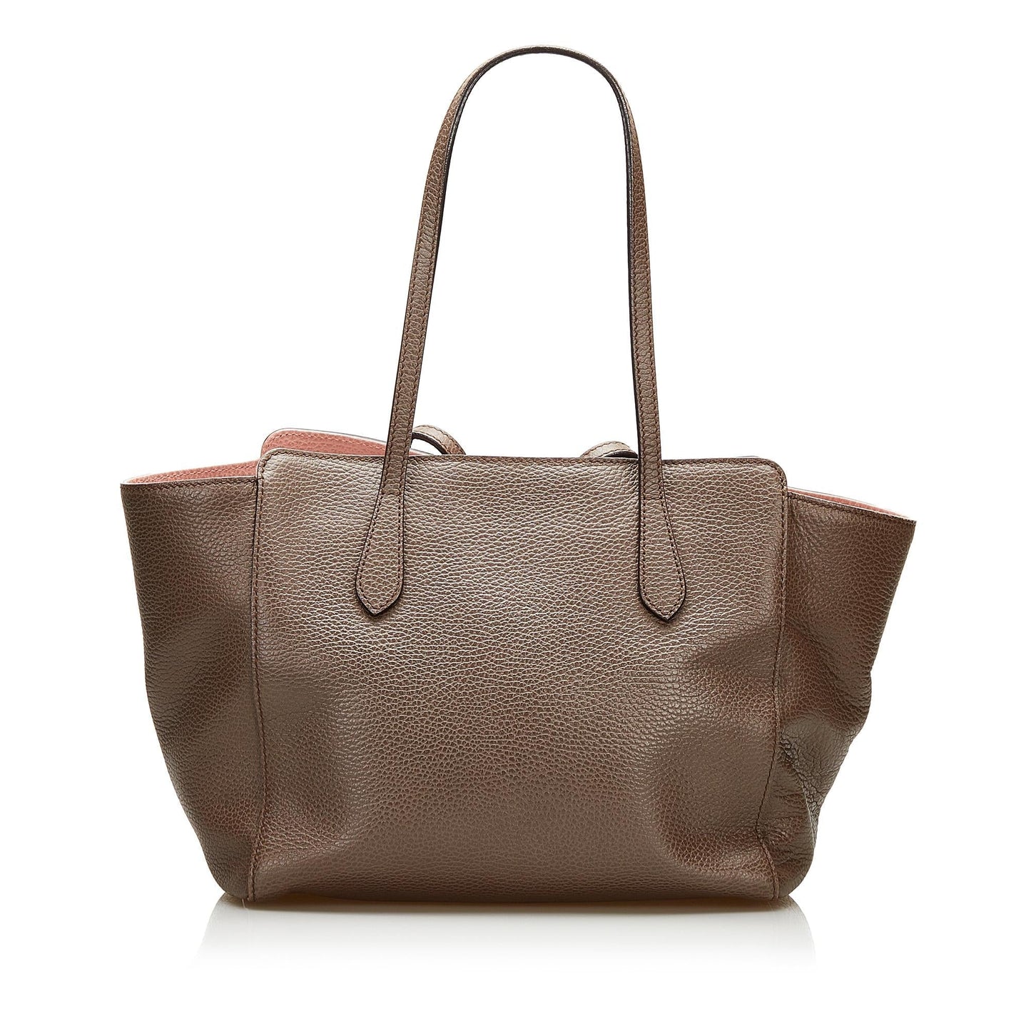 Gucci Swing SHG Leather Calf Brown Tote Bag Bag Shg