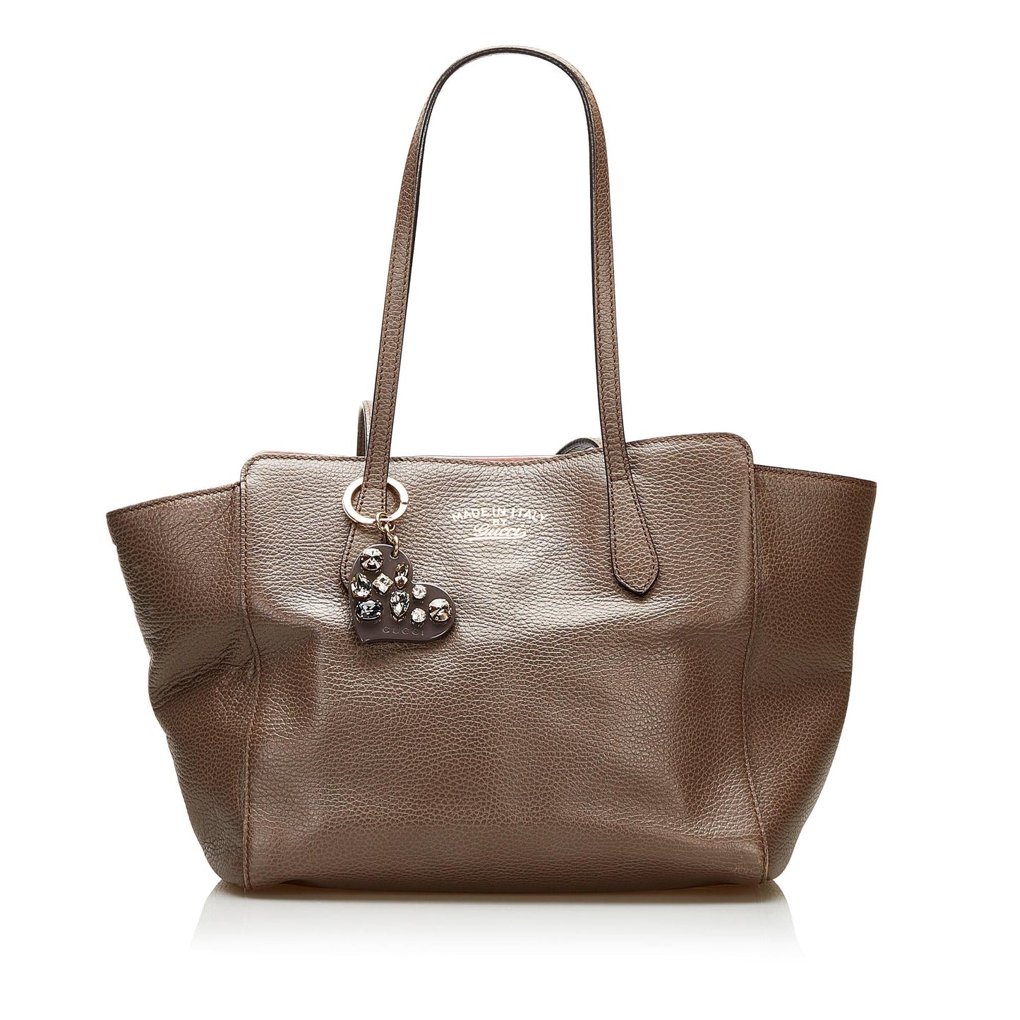 Gucci Swing SHG Leather Calf Brown Tote Bag Bag Shg