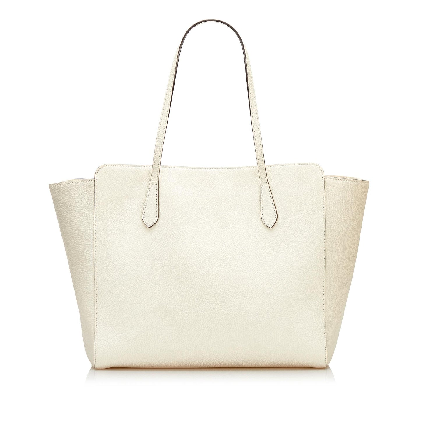 Gucci Swing SHG Leather Calf White Tote Bag Bag Shg