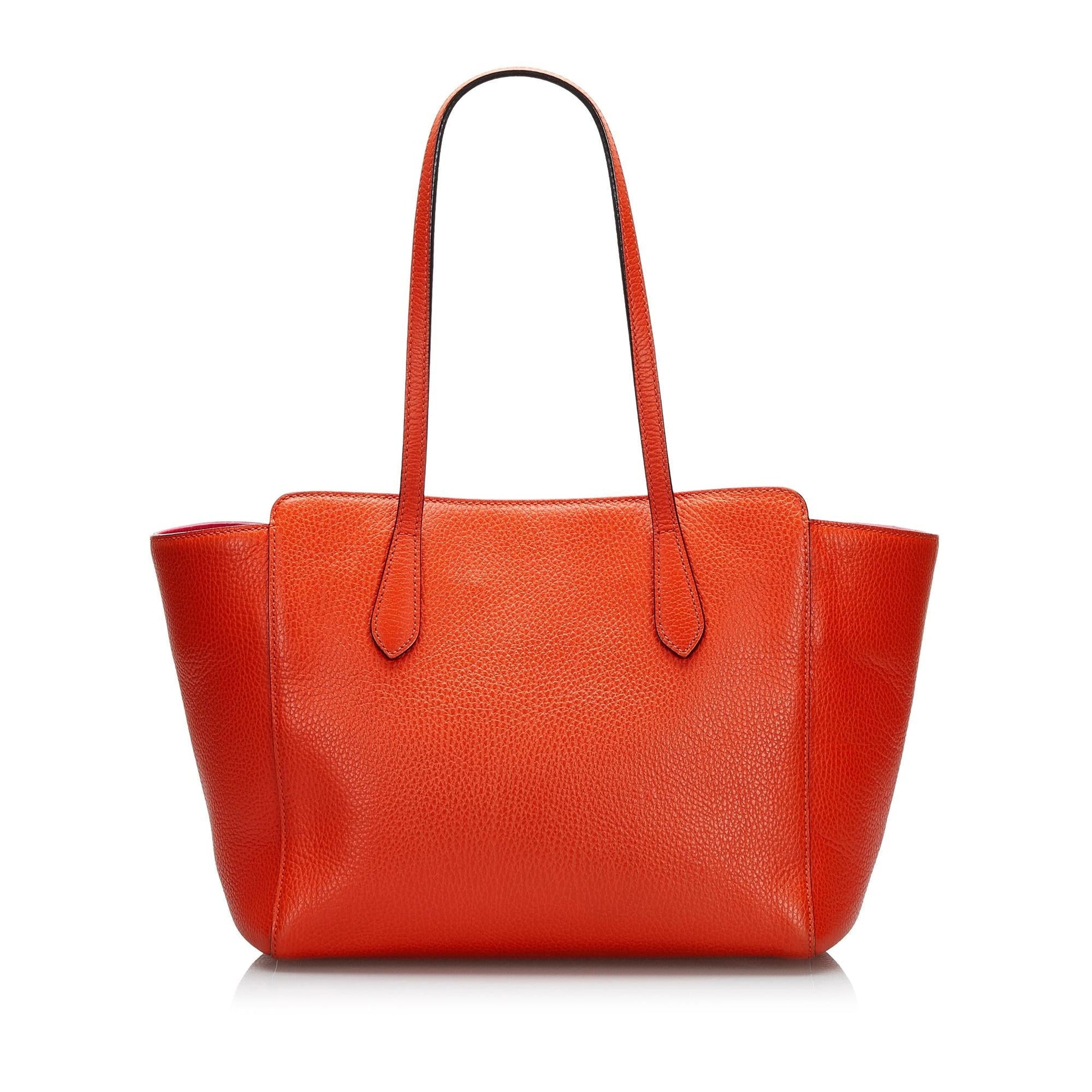 Gucci Swing SHG-iFs1ZO Calf Orange Tote Bag