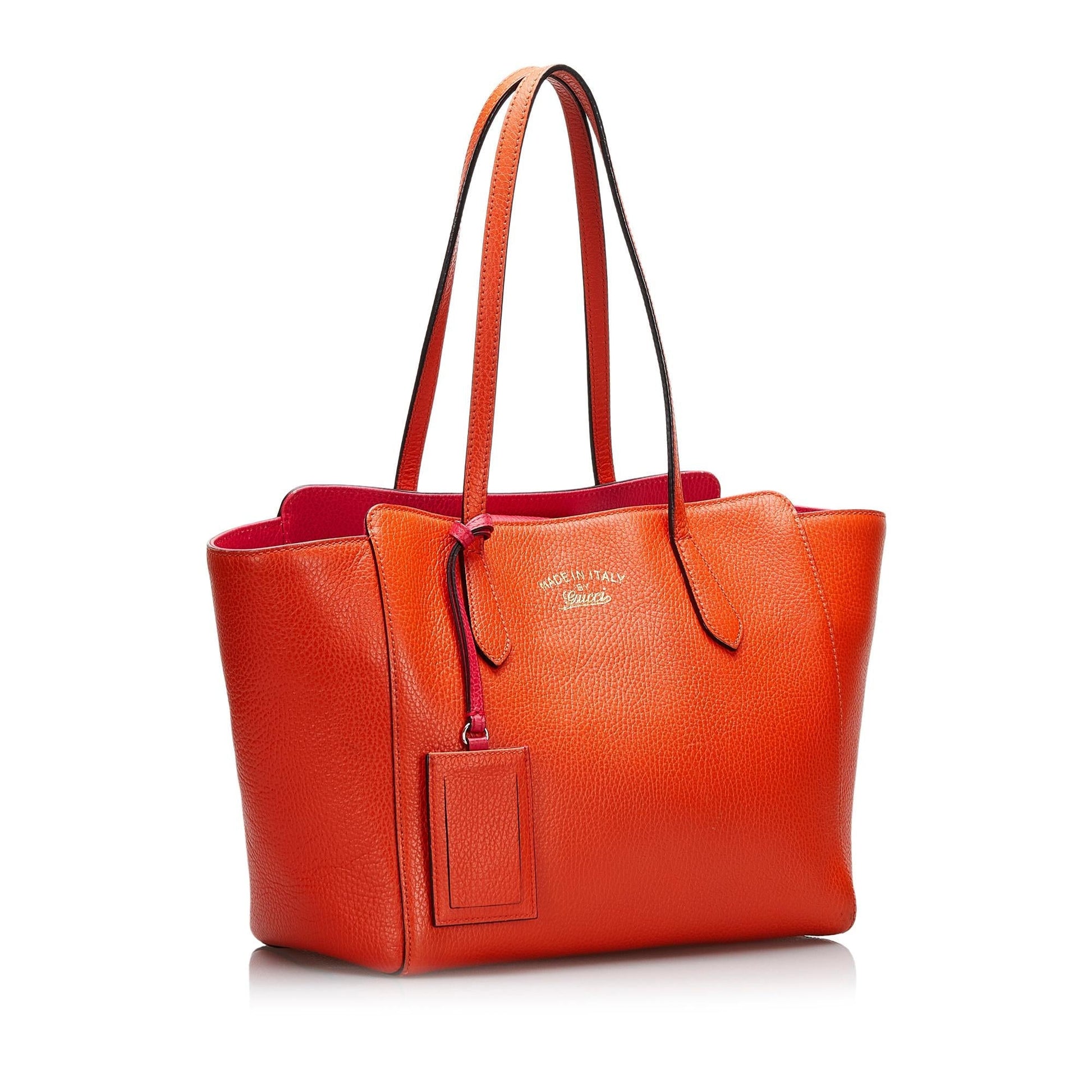 Gucci Swing SHG-iFs1ZO Calf Orange Tote Bag
