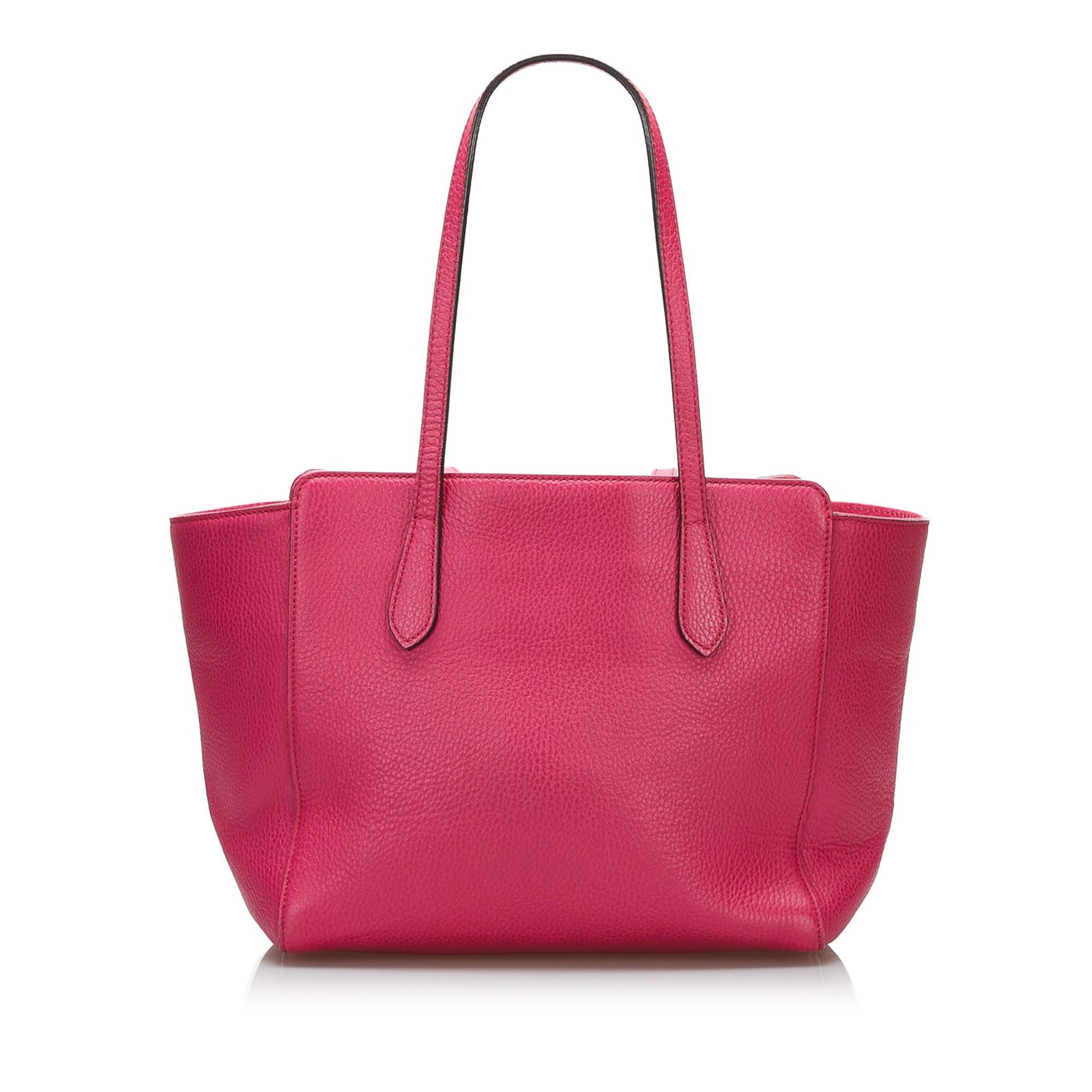 Gucci Swing SHG-e7XKGH Calf Pink Tote Bag