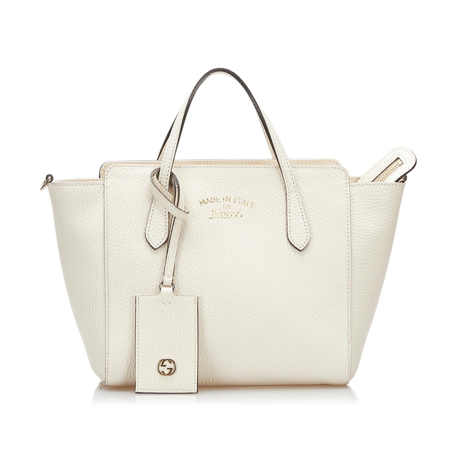 Gucci Swing SHG Calf White Satchel Bag